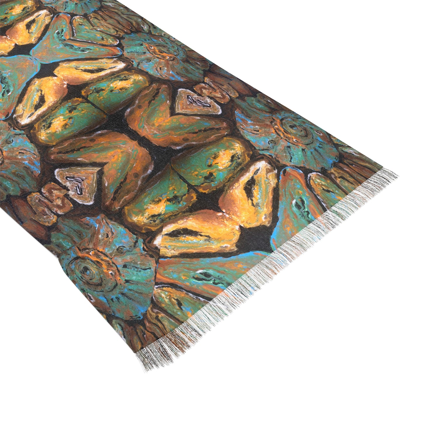 Light Scarf, Earth Tones, Fossil, FrediFreds Home Collection