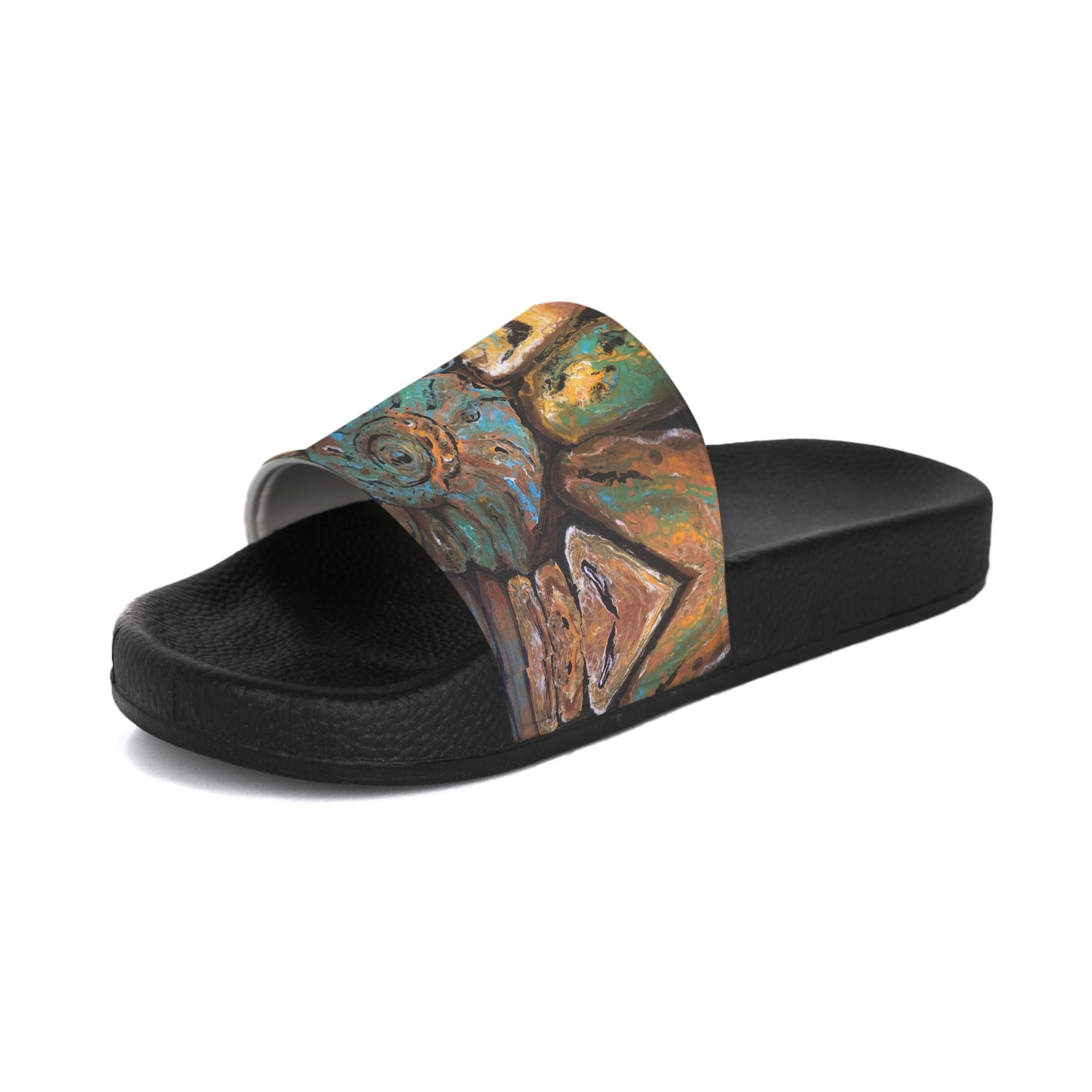 Women's Slide Sandals, Earth Tones, Fossil, FrediFreds Home Collection