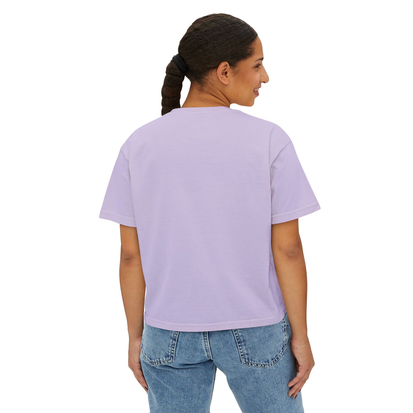 Women's Boxy Tee, Sunflowers, Fields, Nature, Pollinator, Artsy, FrediFred Home Collection