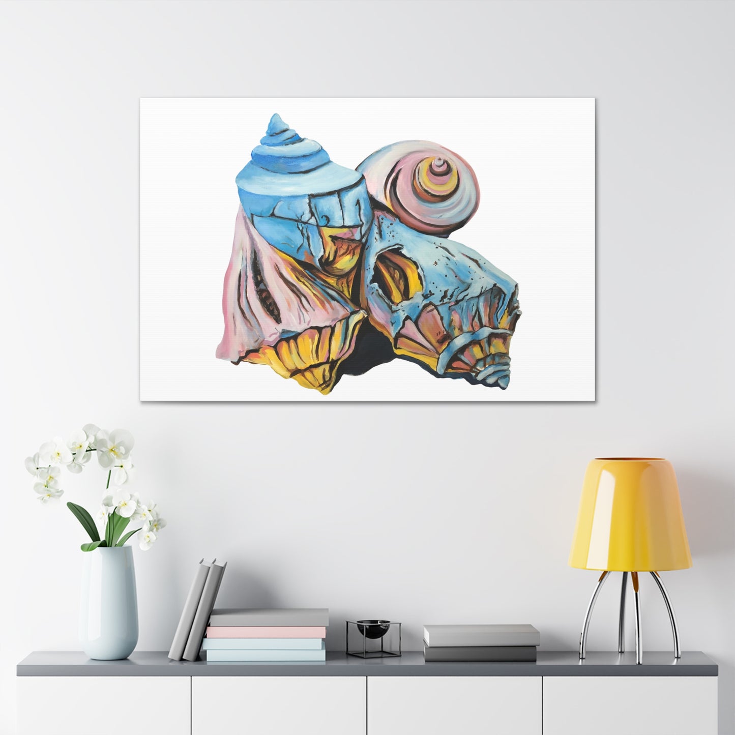 Canvas Gallery Wraps, Artsy Beach Shells, Beachwalker Club Collection