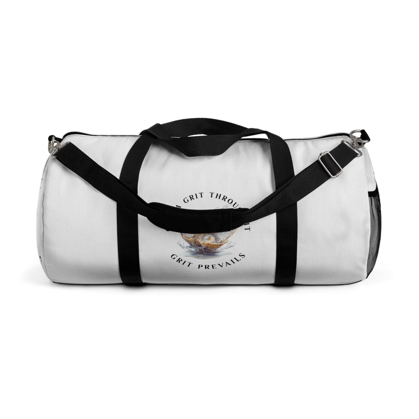 Duffel Bag With Print Design "Grit Prevails", Gotta Grit Through it Collection