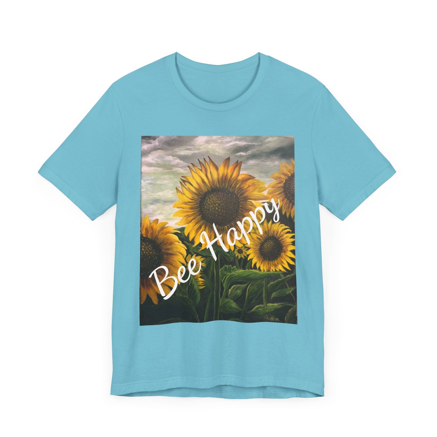 Unisex Jersey Short Sleeve Tee, Sunflowers, FrediFreds Home Collection