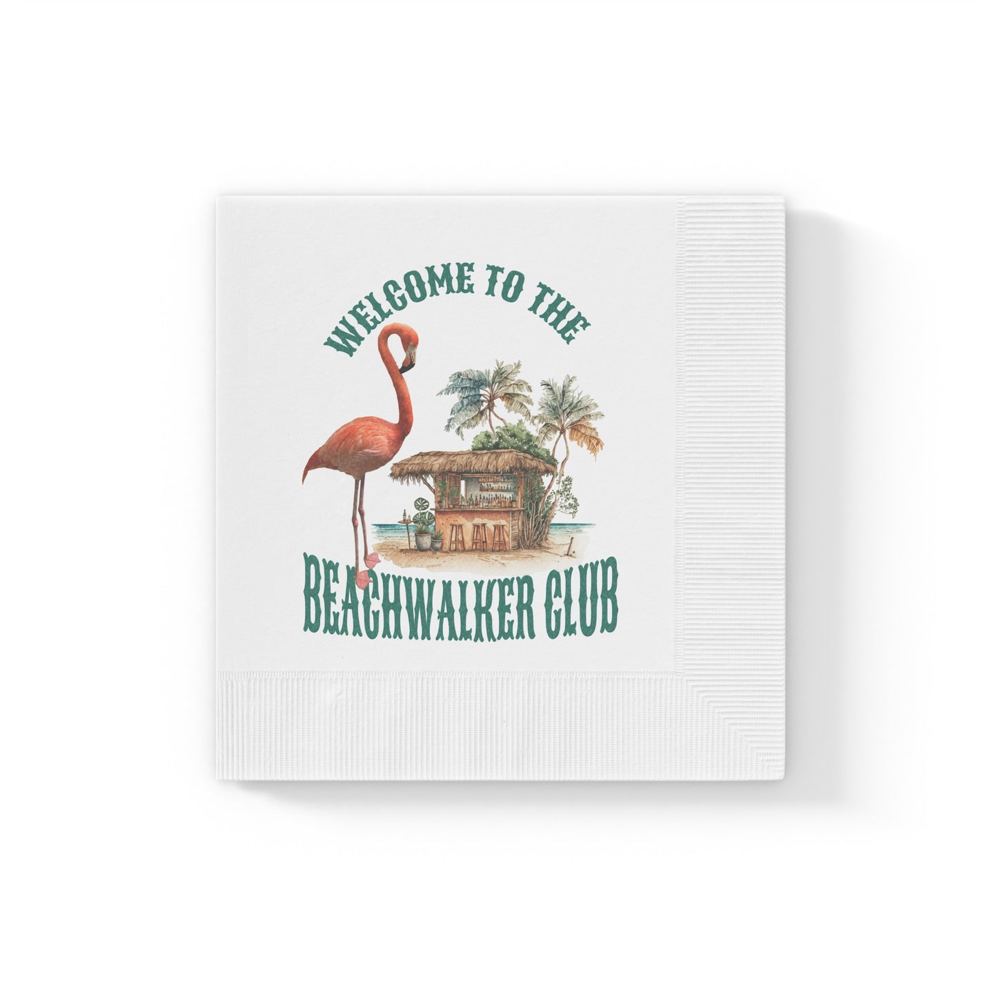White Coined Napkins, Beachwalker Club Collection