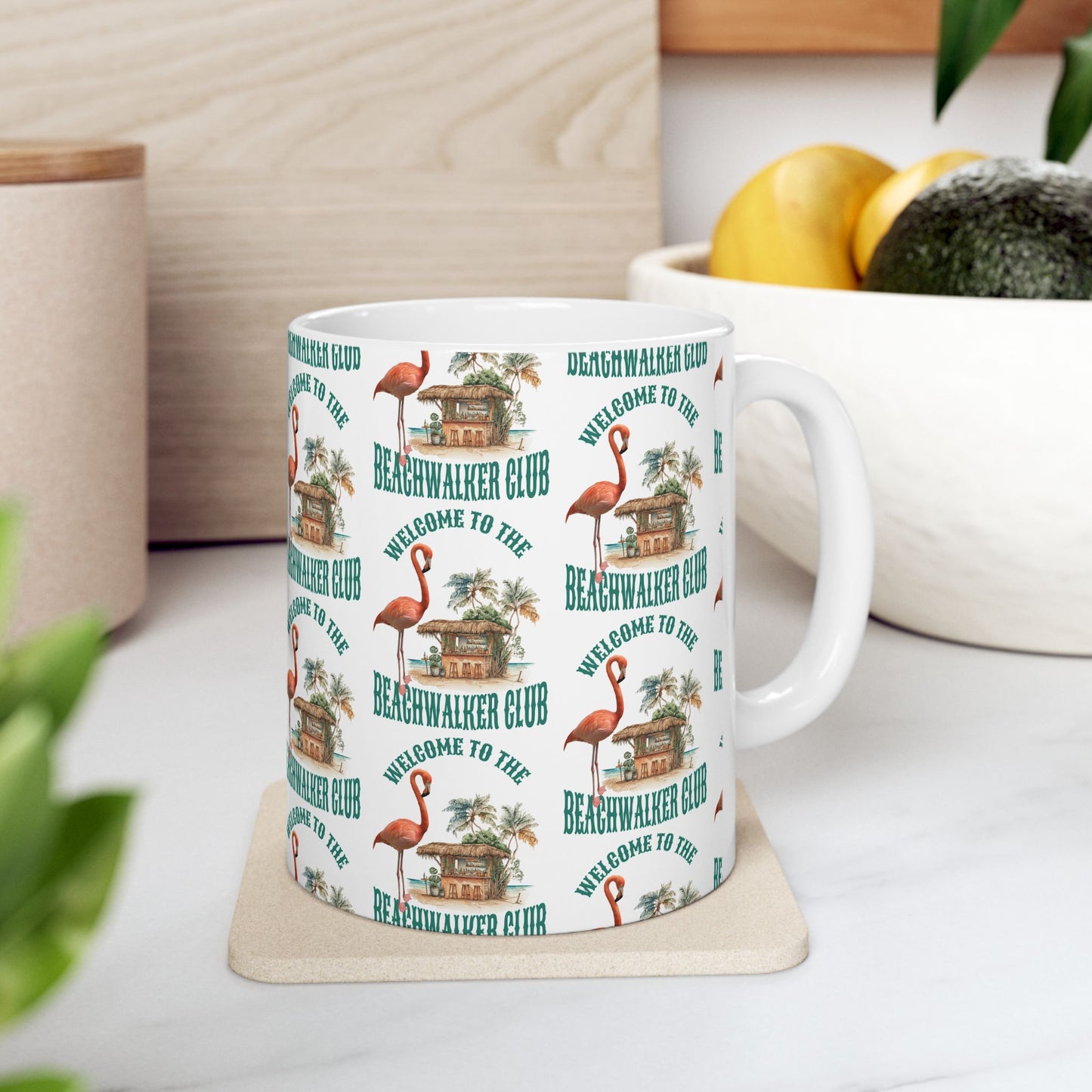 Ceramic Mug, (11oz, 15oz), Coastal, Beachwalker Club Collection