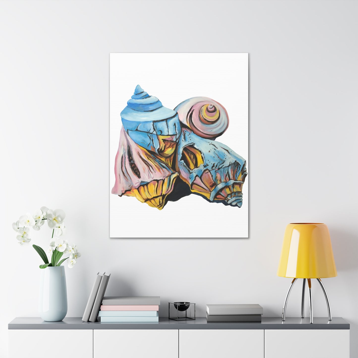 Canvas Gallery Wraps, Artsy Beach Shells, Beachwalker Club Collection