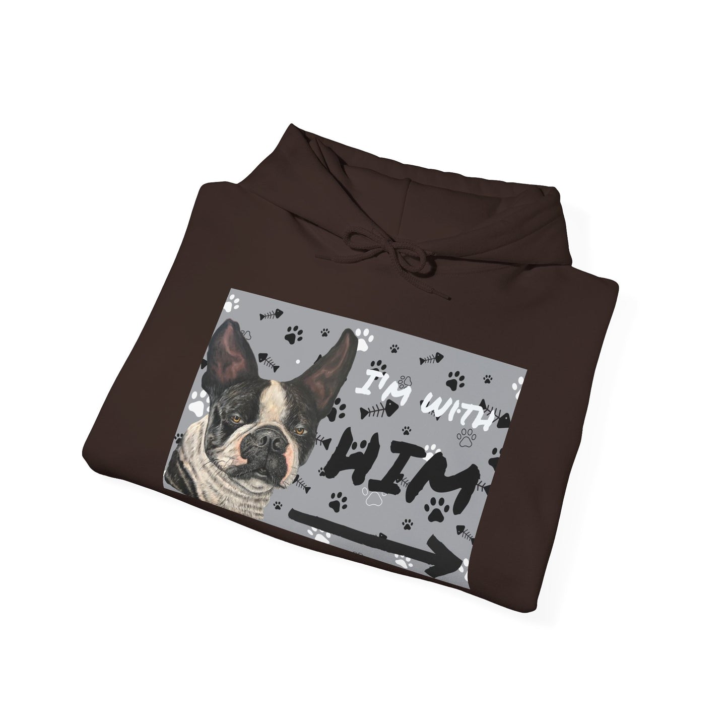 Unisex Heavy Blend™ Friendship Hooded Sweatshirt, I'm Vibing with Them, Max Loves Pookie Collection
