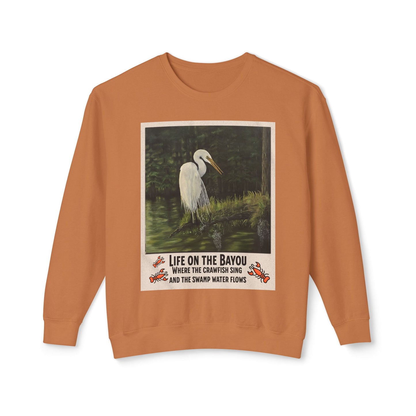 Unisex Lightweight Crewneck Sweatshirt, Life on the Bayou