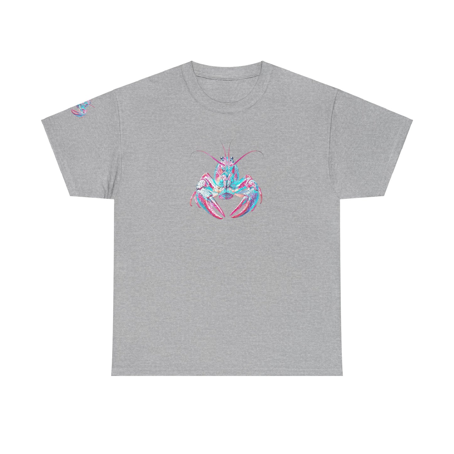 Unisex Heavy Cotton Tee, Abstract Girly Girl's Crawfish Season, Life on the Bayou Collection