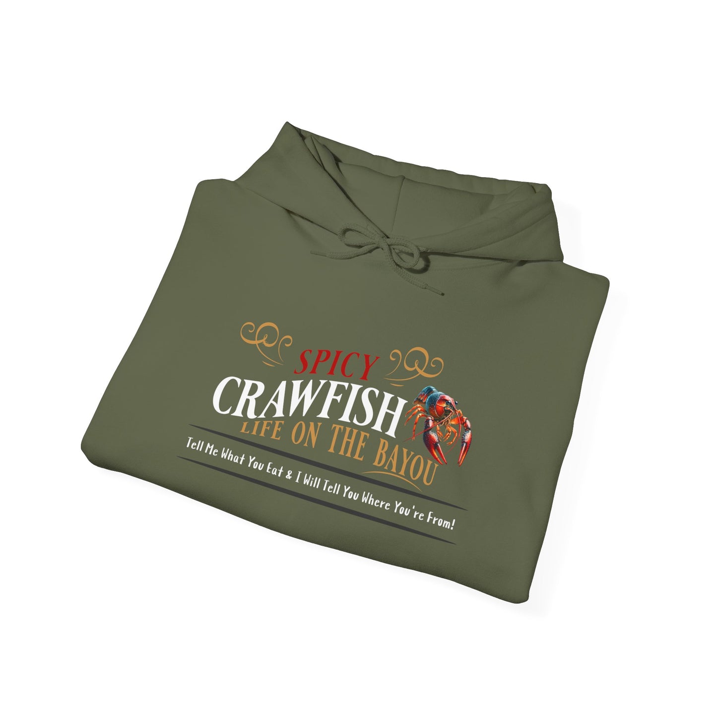 Unisex Heavy Blend™ Hooded Sweatshirt, Spicy Crawfish, Life on the Bayou, Life on the Bayou Collection