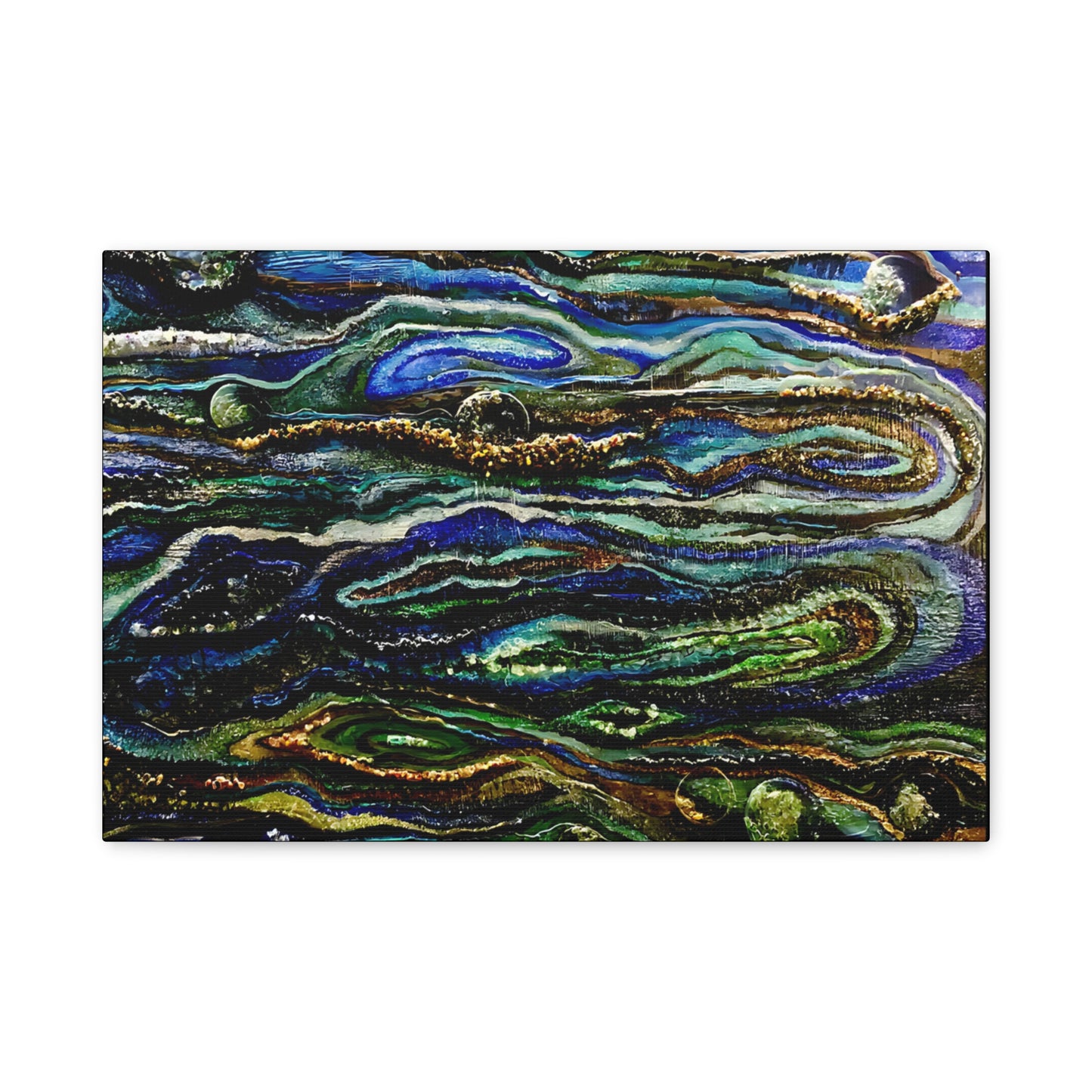 Matte Canvas, Stretched, 1.25" Genesis, Artwork, FreidiFreds Home Collection