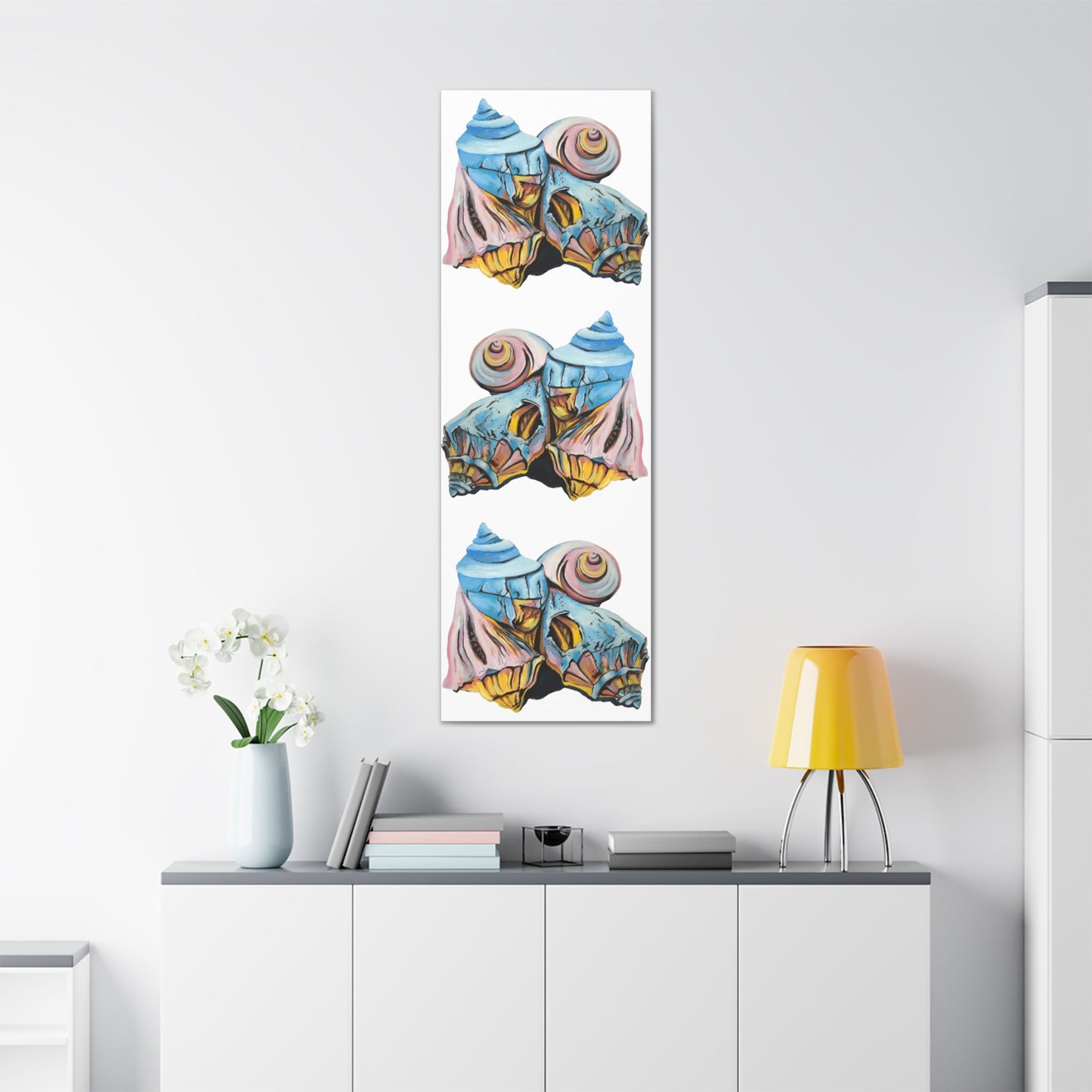 Canvas Gallery Wraps, Artsy Beach Shells, Beachwalker Club Collection