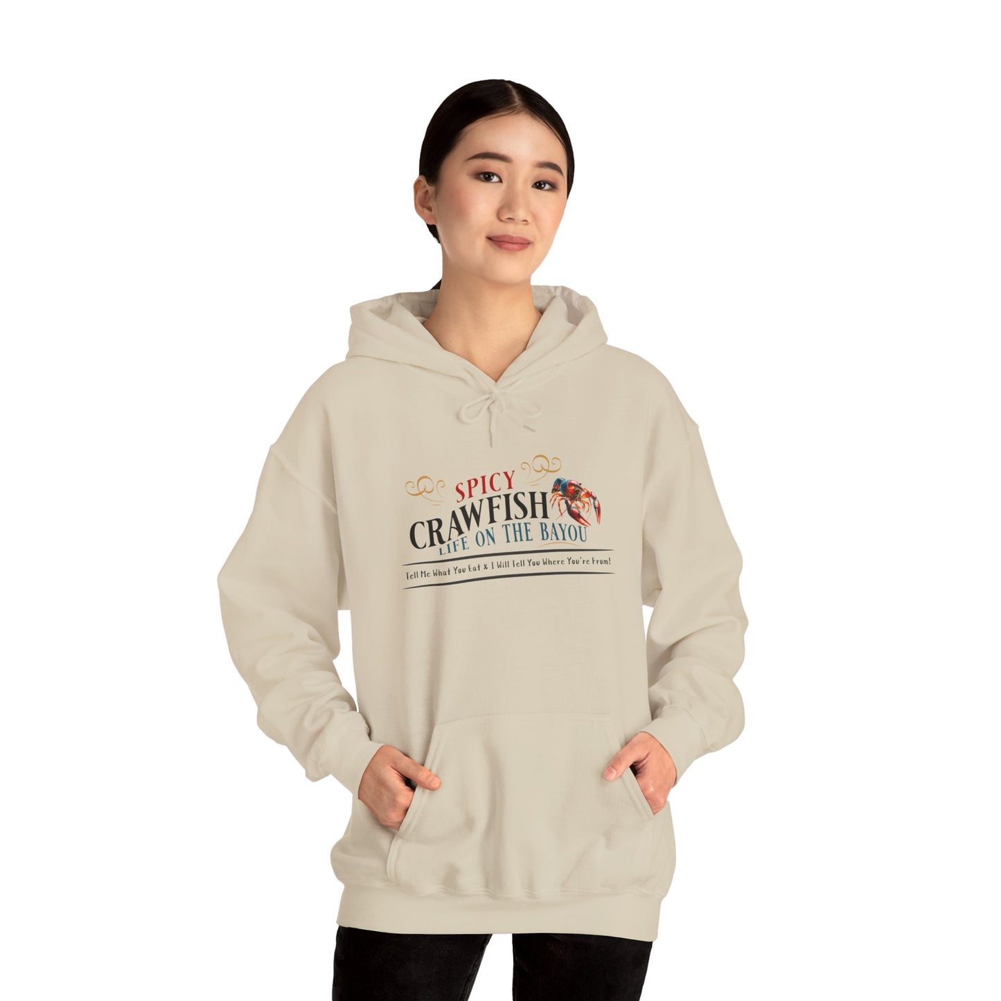 Unisex Heavy Blend™ Hooded Sweatshirt, Spicy Crawfish, Life on the Bayou, Life on the Bayou Collection