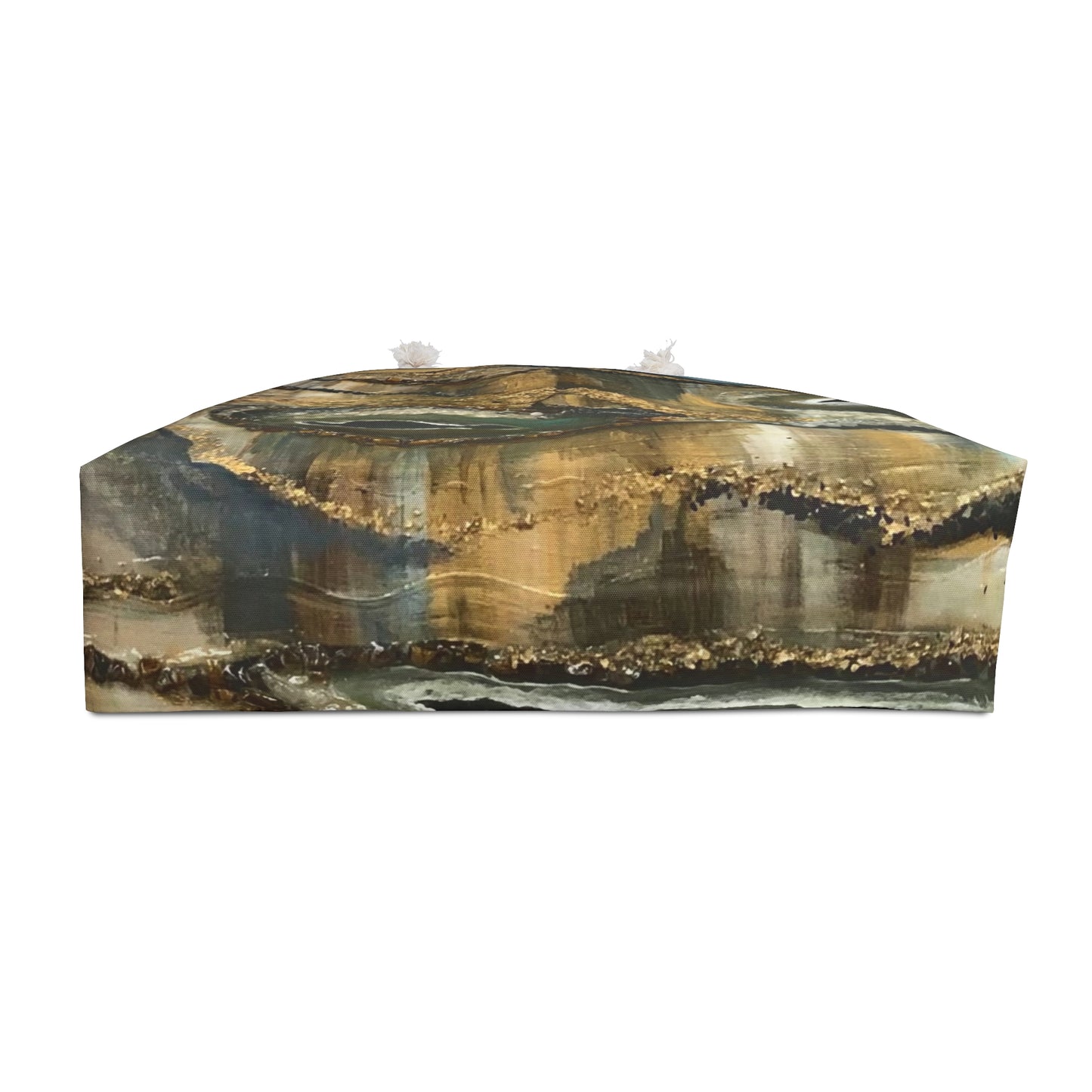 Weekender Bag, Abstract Earth Tones Creek Bed Design, Life on the Bayou Collection