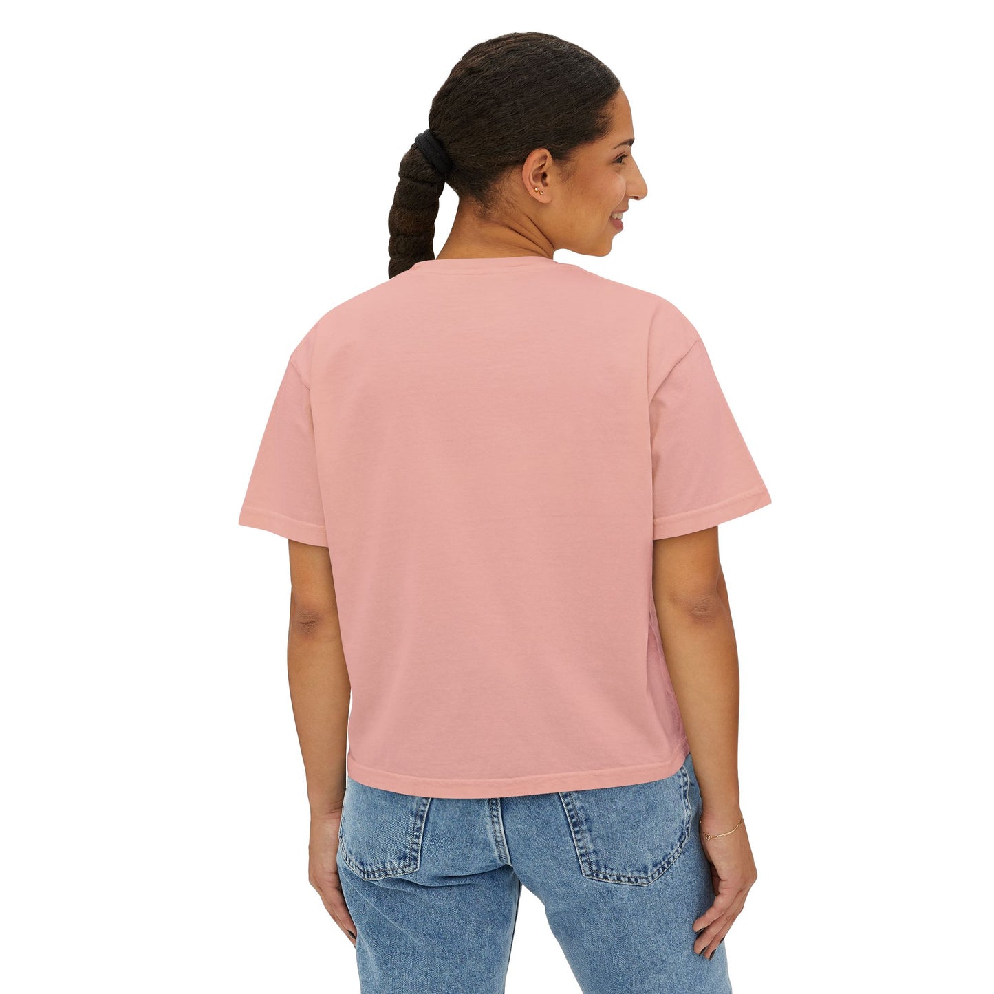 Women's Boxy Tee, Sunflowers, Fields, Nature, Pollinator, Artsy, FrediFred Home Collection