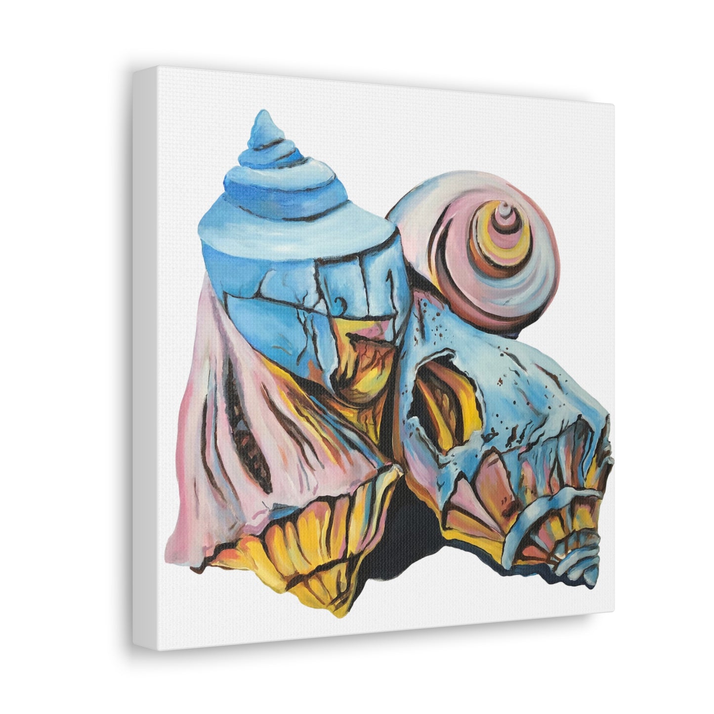 Canvas Gallery Wraps, Artsy Beach Shells, Beachwalker Club Collection