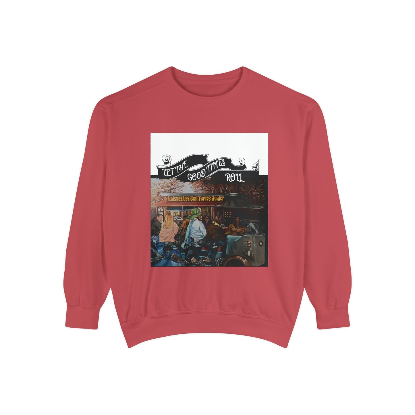 Dyed Sweatshirt for Effortless Style and Comfort, Let the Good Times Roll