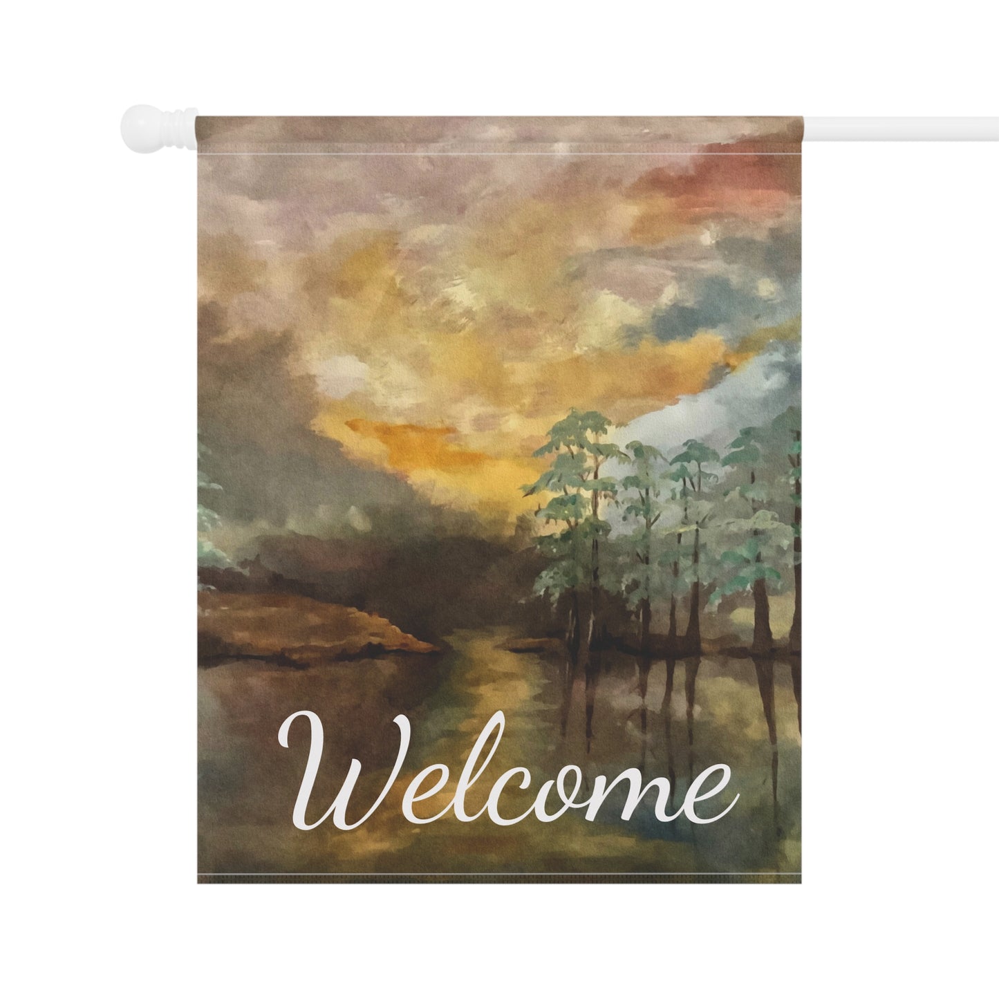 Garden & House Banner, Moon Lake, FrediFreds Home Collection
