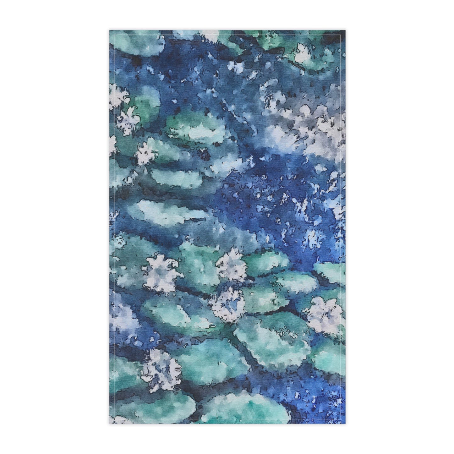 Tea Towels (cotton, poly), Water Lilies, FrediFreds Home Collection