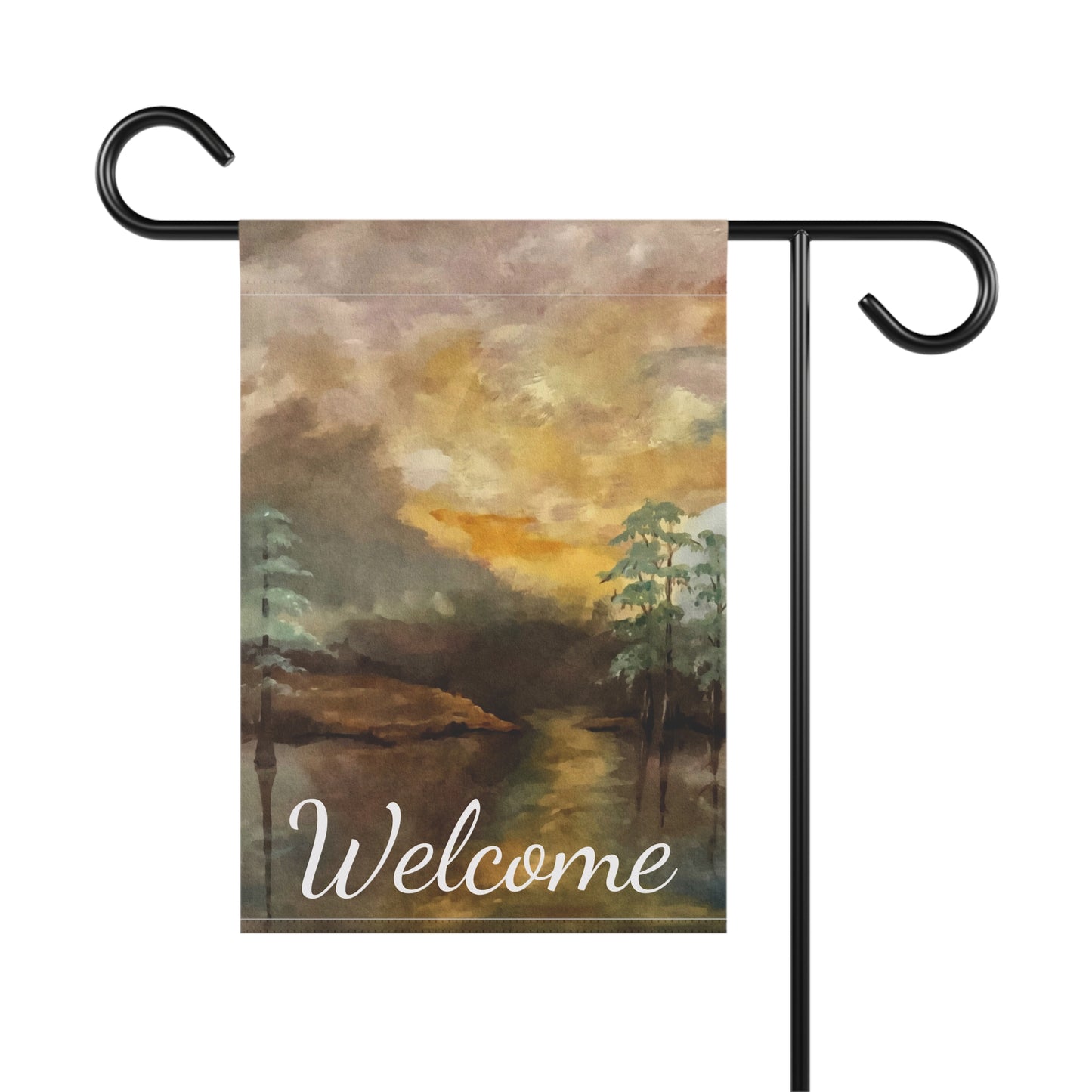 Garden & House Banner, Moon Lake, FrediFreds Home Collection