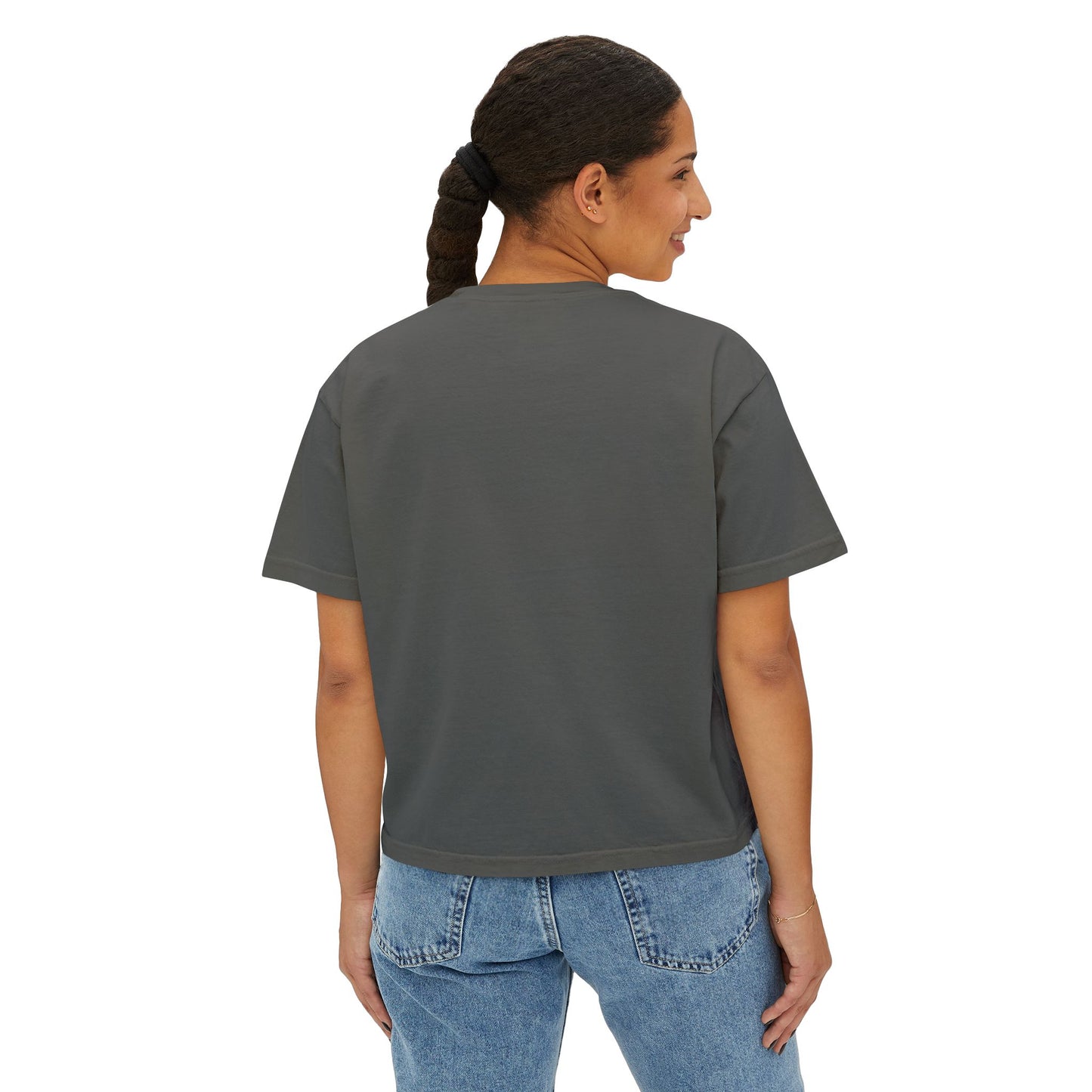 Women's Boxy Tee, Sunflowers, Fields, Nature, Pollinator, Artsy, FrediFred Home Collection