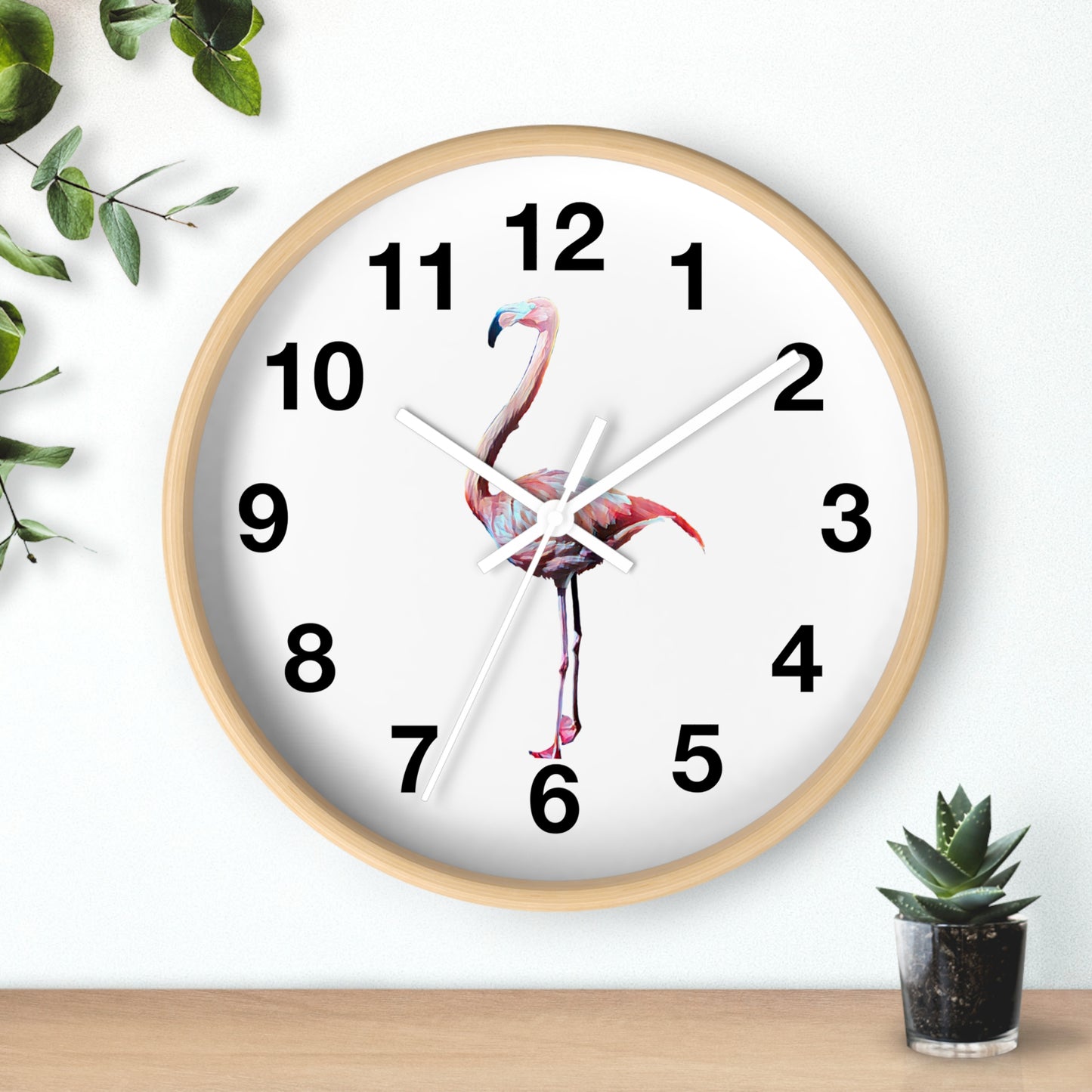 Wall Clock, Flamingo, Beachwalker Club Collection