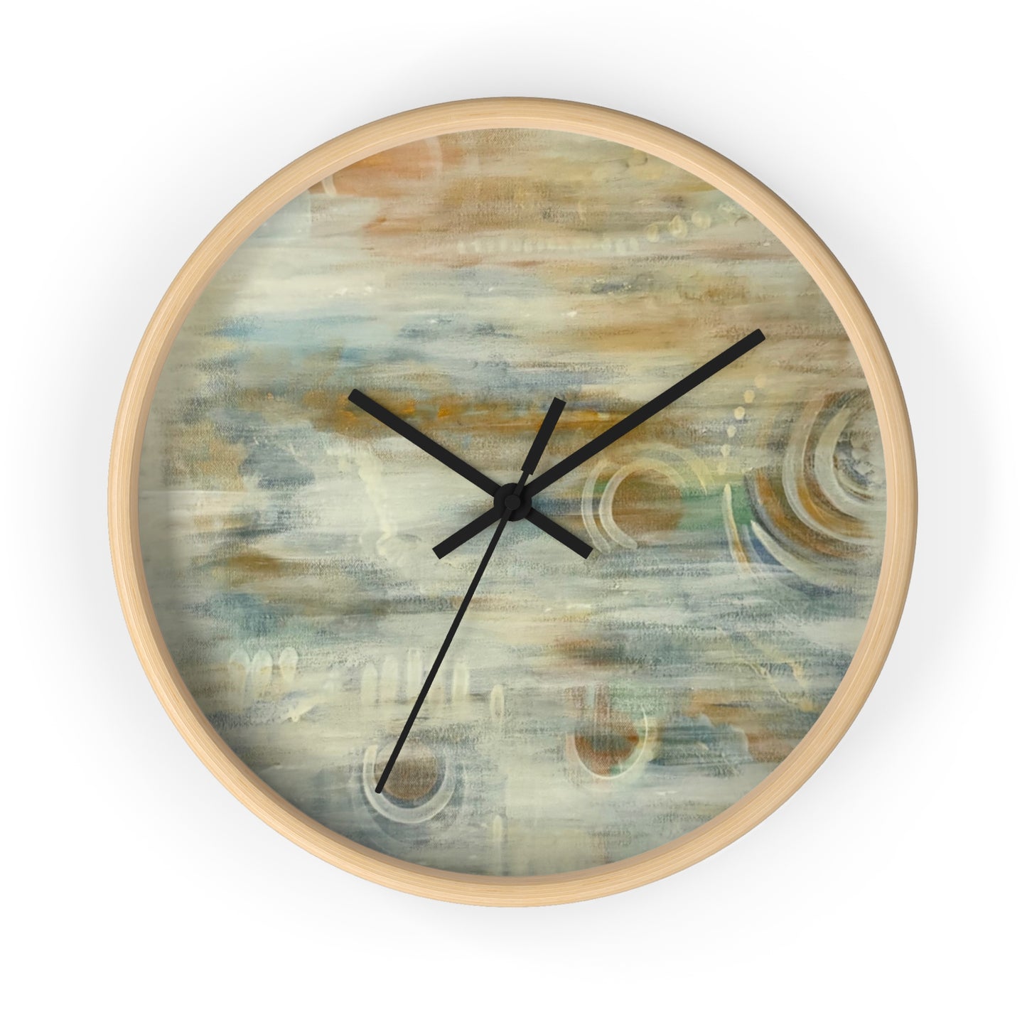 Wall Clock, Abstract Neutrals, FrediFreds Home Collection