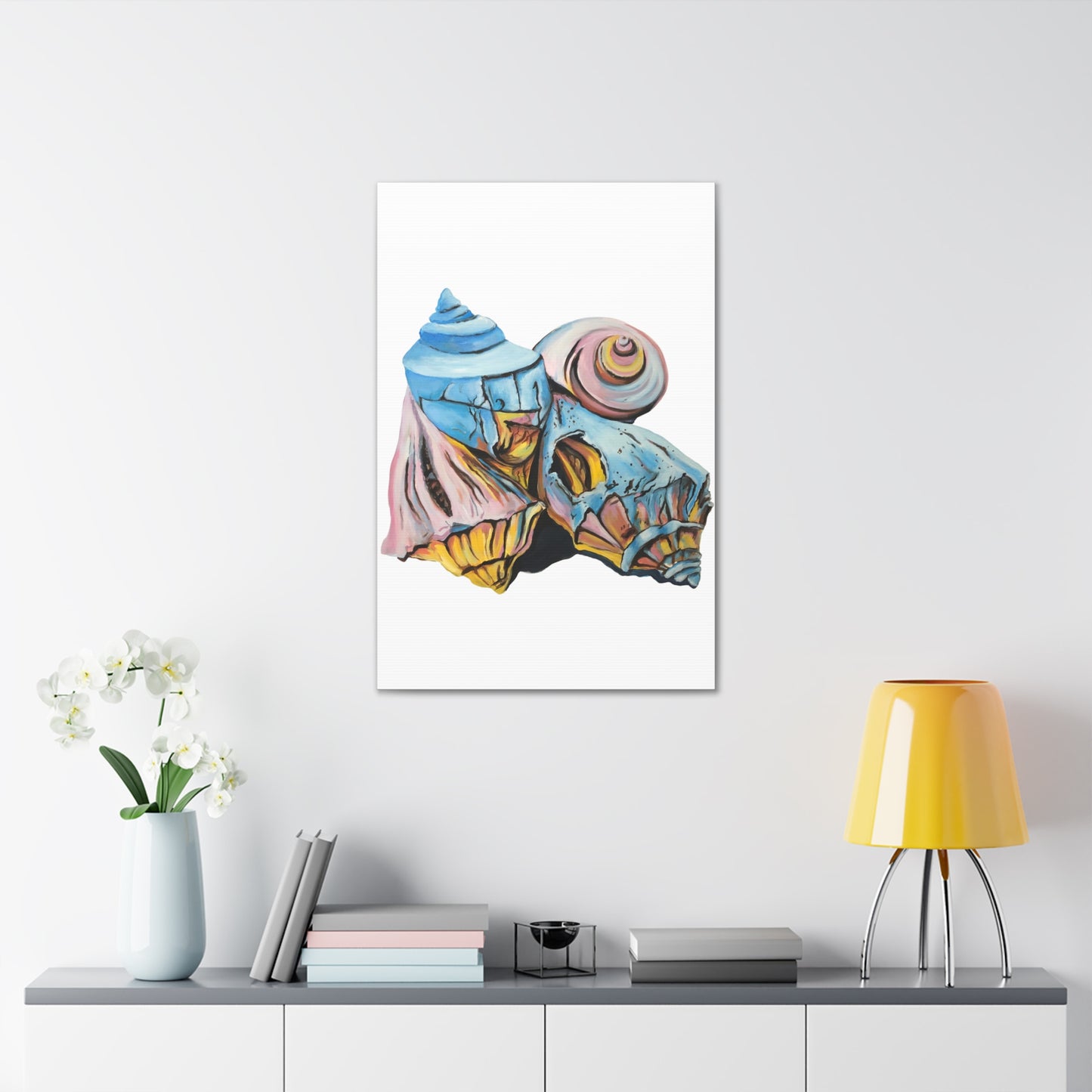 Canvas Gallery Wraps, Artsy Beach Shells, Beachwalker Club Collection
