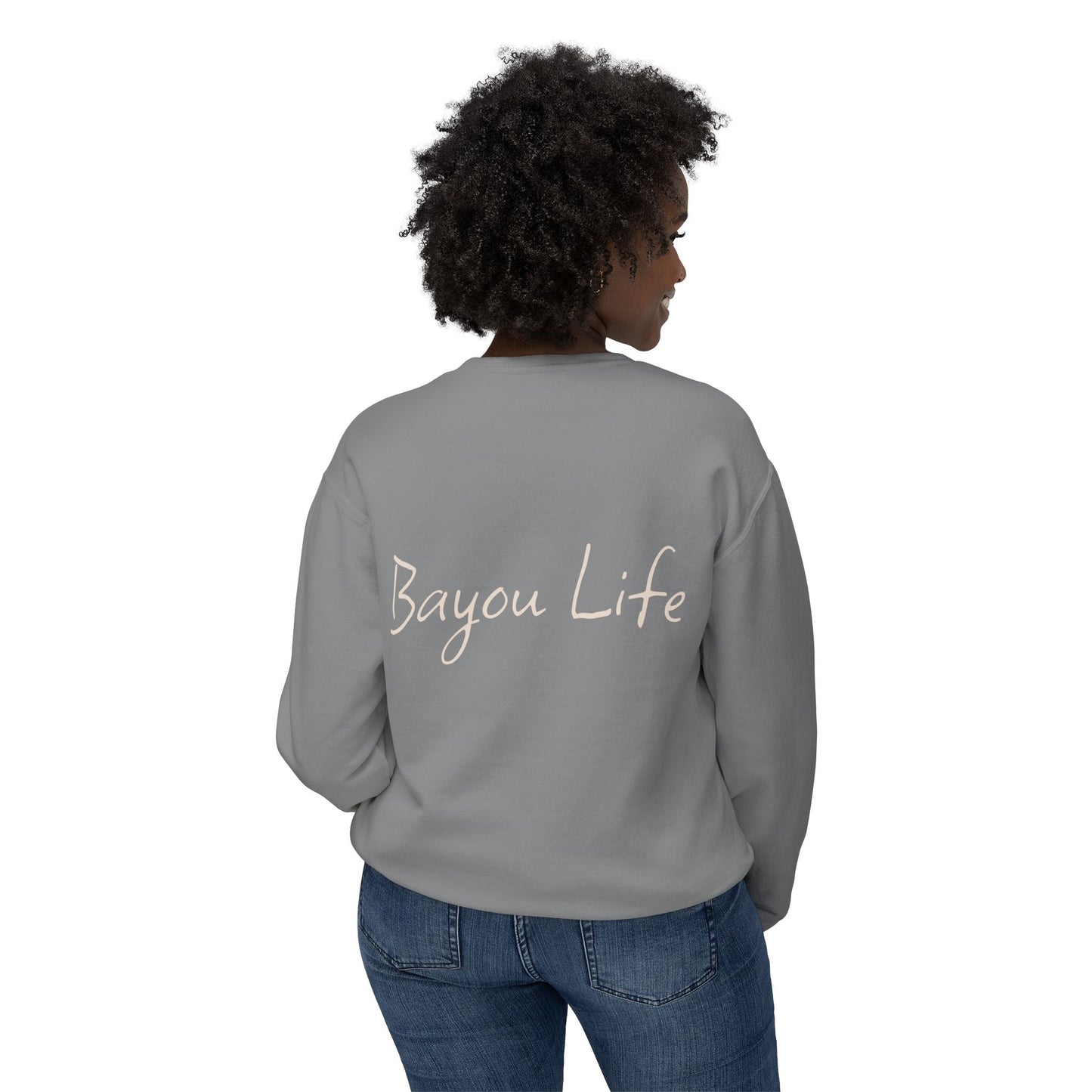 Unisex Lightweight Crewneck Sweatshirt, Life on the Bayou