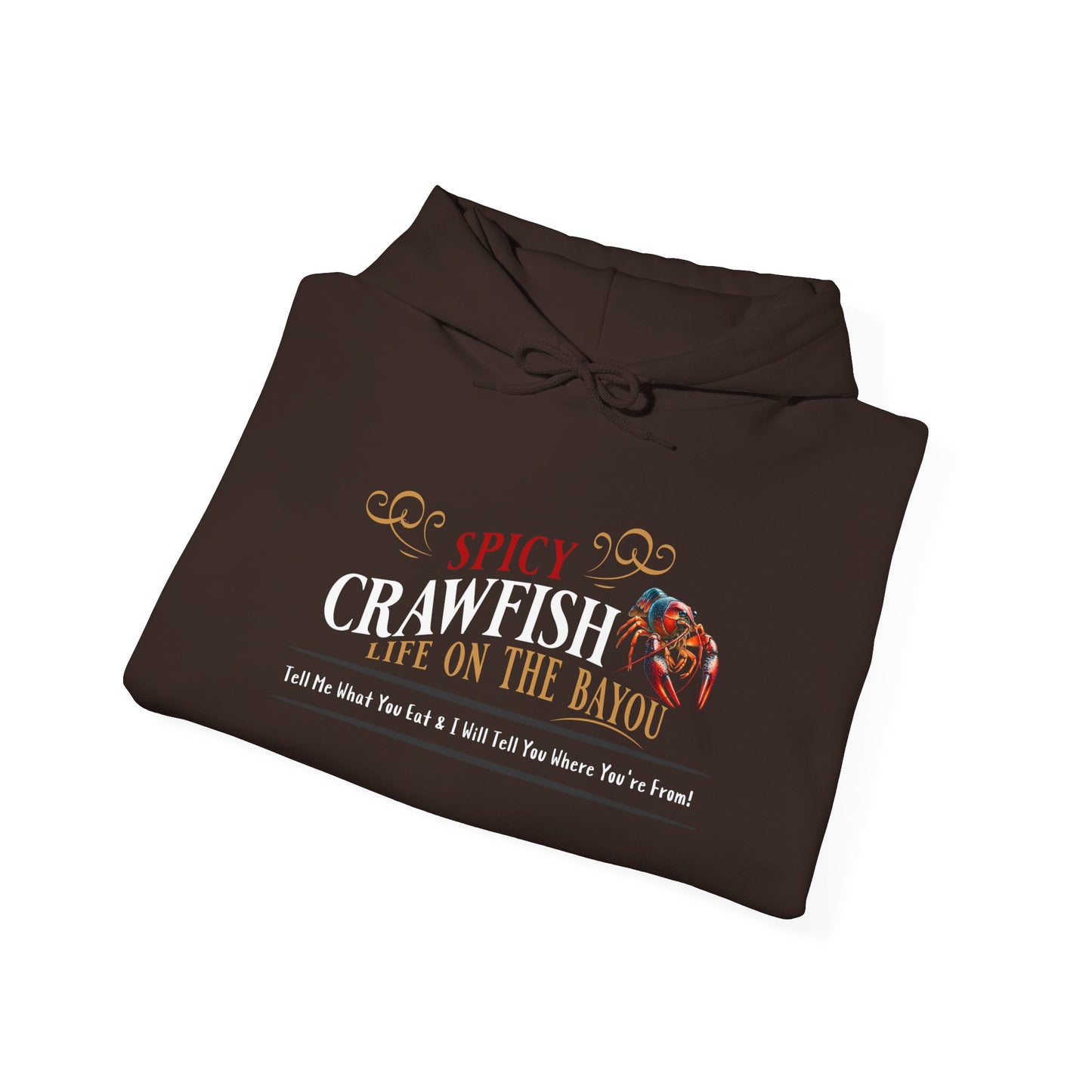 Unisex Heavy Blend™ Hooded Sweatshirt, Spicy Crawfish, Life on the Bayou, Life on the Bayou Collection