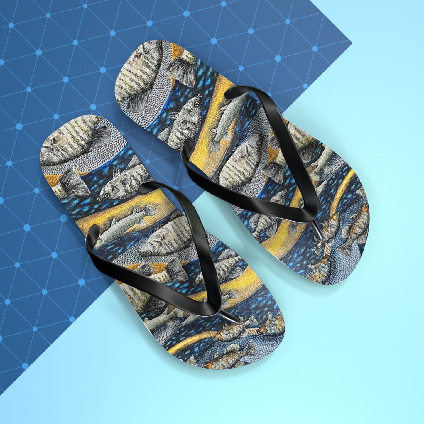 Flip Flops, Honey Hole, Fishing, FrediFreds Home Collection