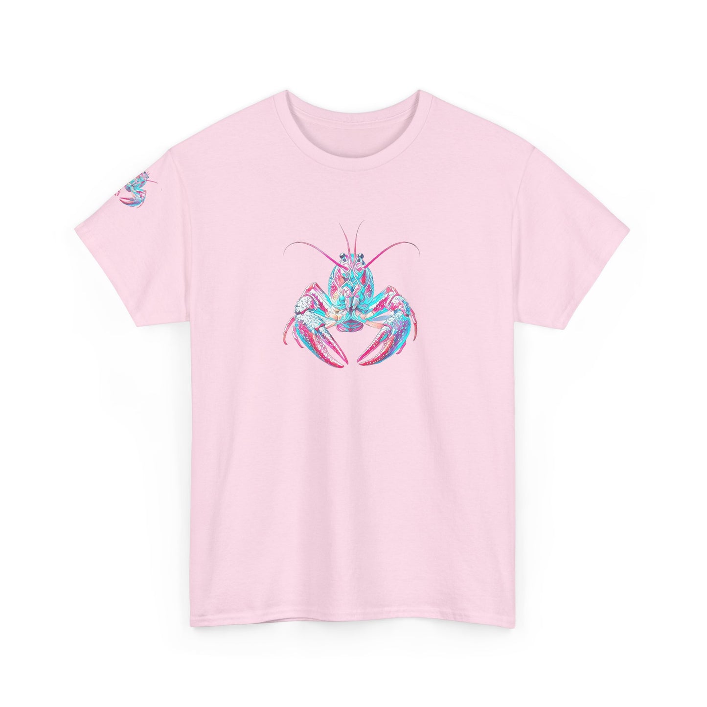 Unisex Heavy Cotton Tee, Abstract Girly Girl's Crawfish Season, Life on the Bayou Collection