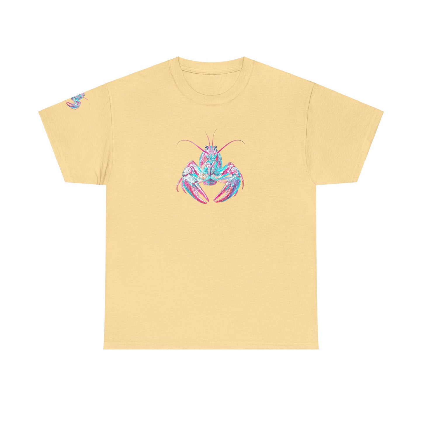 Unisex Heavy Cotton Tee, Abstract Girly Girl's Crawfish Season, Life on the Bayou Collection