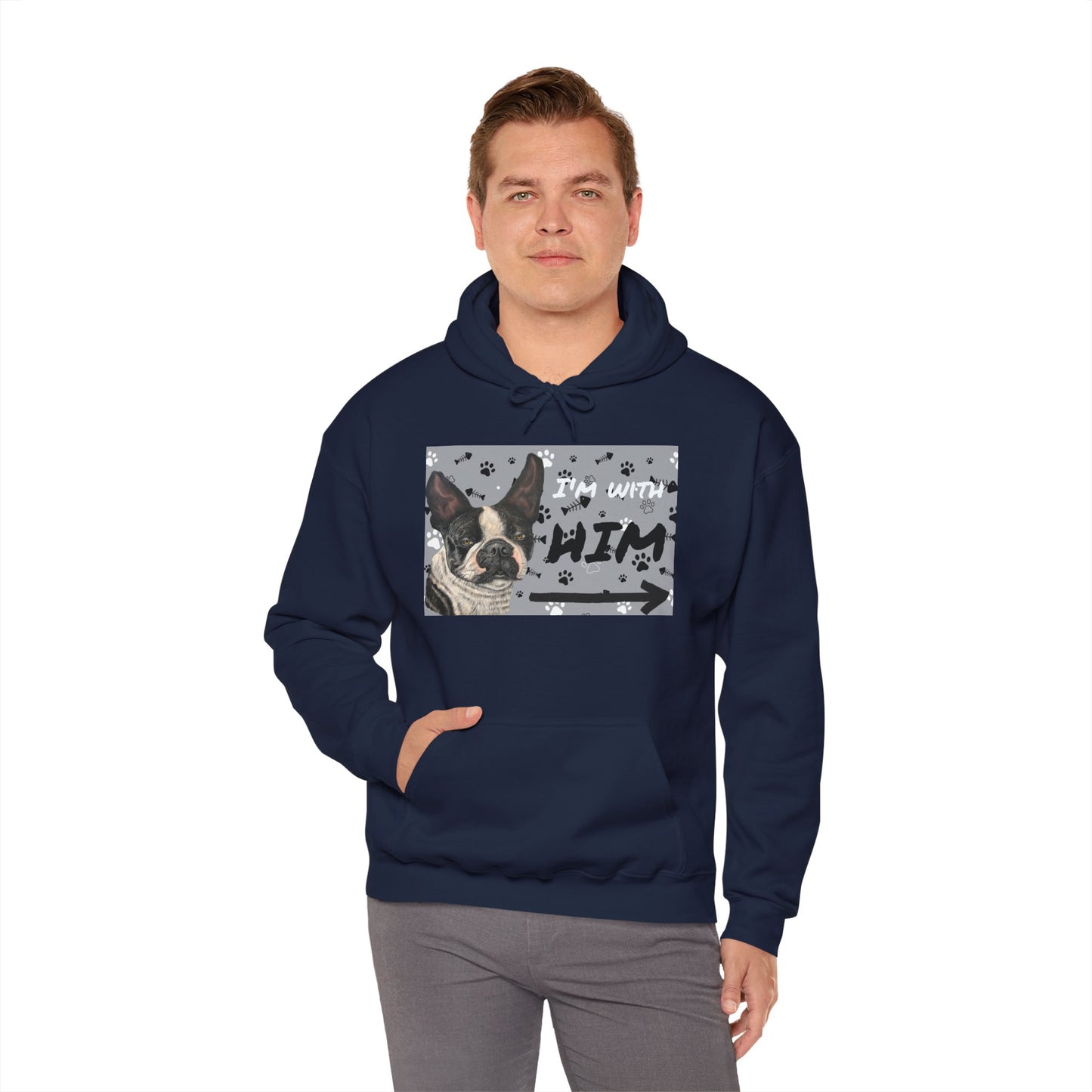 Unisex Heavy Blend™ Friendship Hooded Sweatshirt, I'm Vibing with Them, Max Loves Pookie Collection