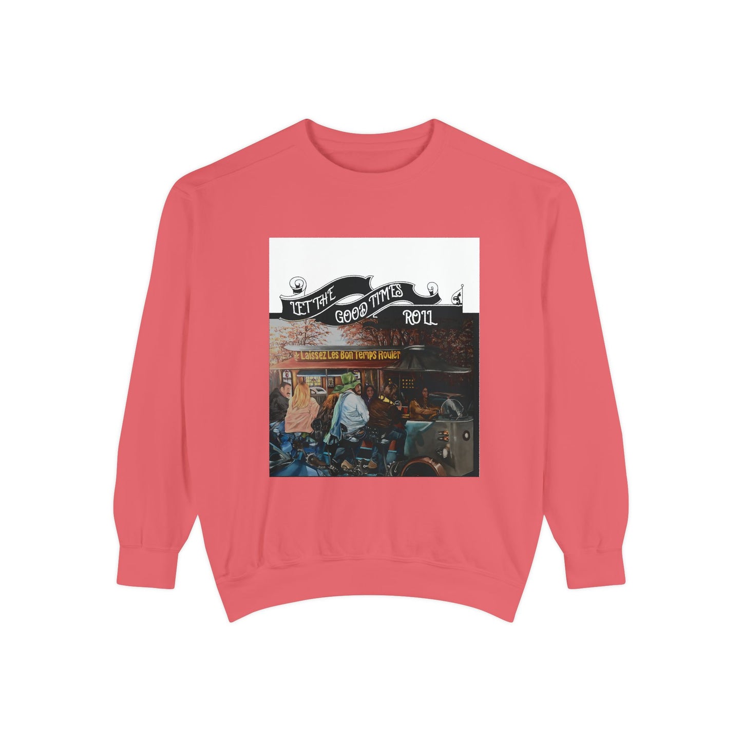 Dyed Sweatshirt for Effortless Style and Comfort, Let the Good Times Roll