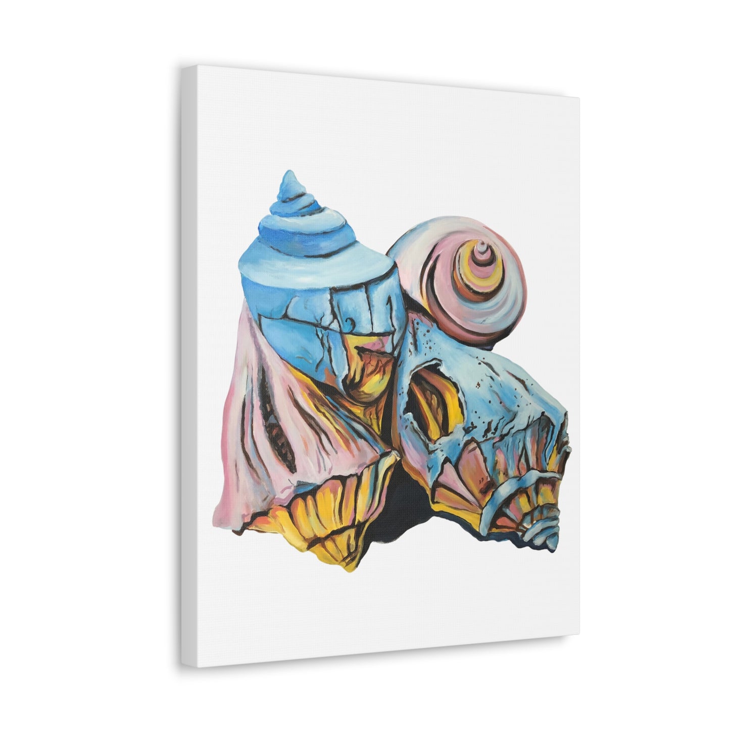 Canvas Gallery Wraps, Artsy Beach Shells, Beachwalker Club Collection