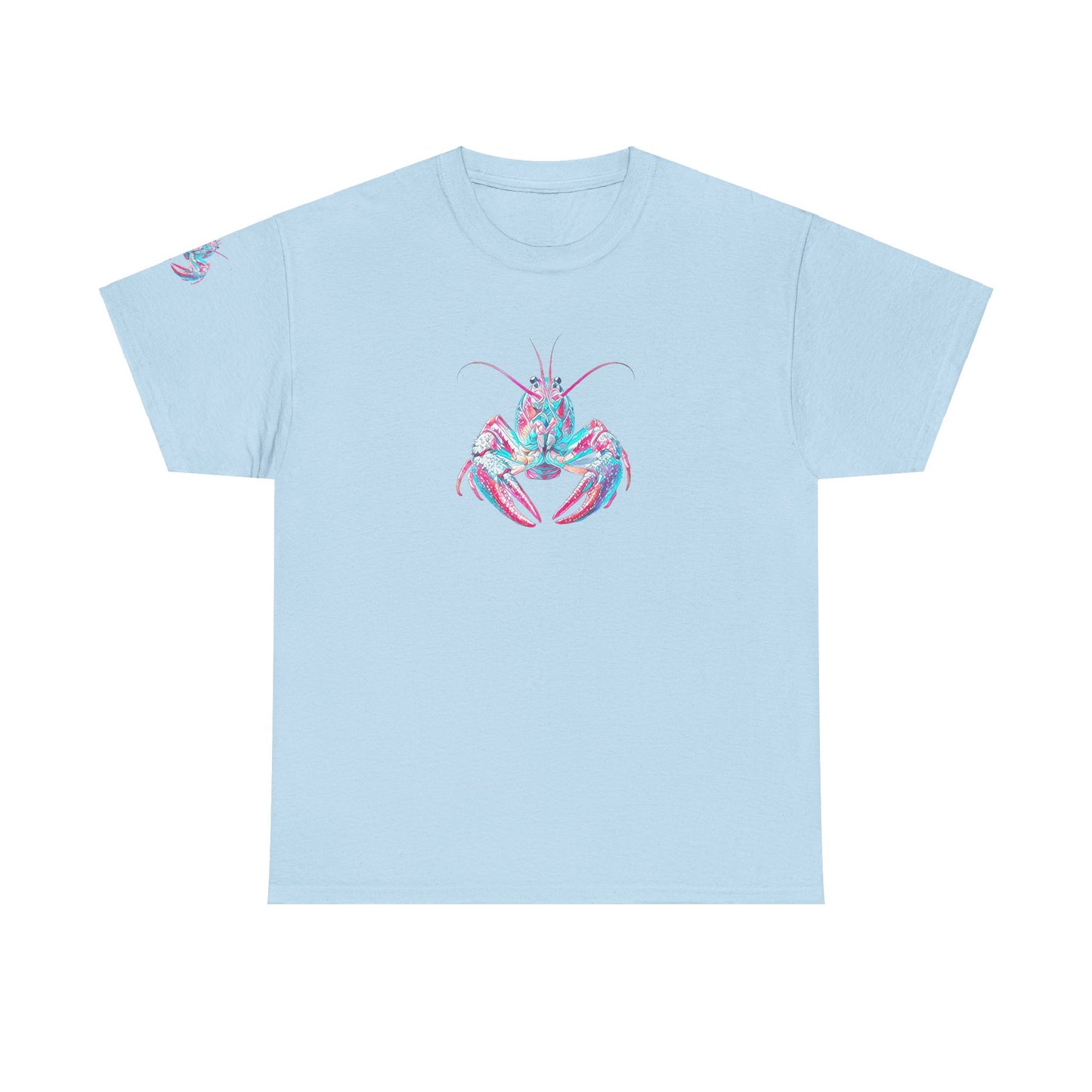 Unisex Heavy Cotton Tee, Abstract Girly Girl's Crawfish Season, Life on the Bayou Collection