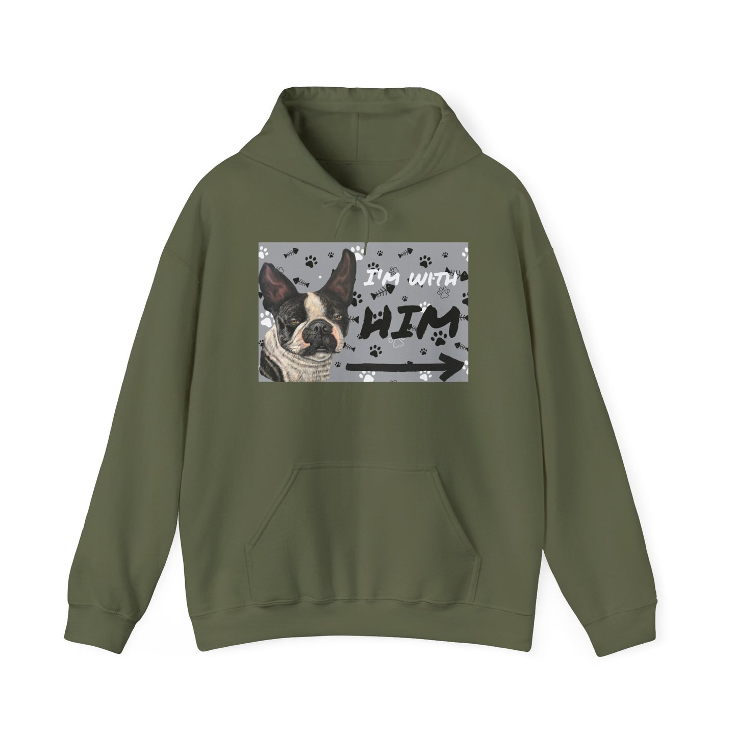 Unisex Heavy Blend™ Friendship Hooded Sweatshirt, I'm Vibing with Them, Max Loves Pookie Collection