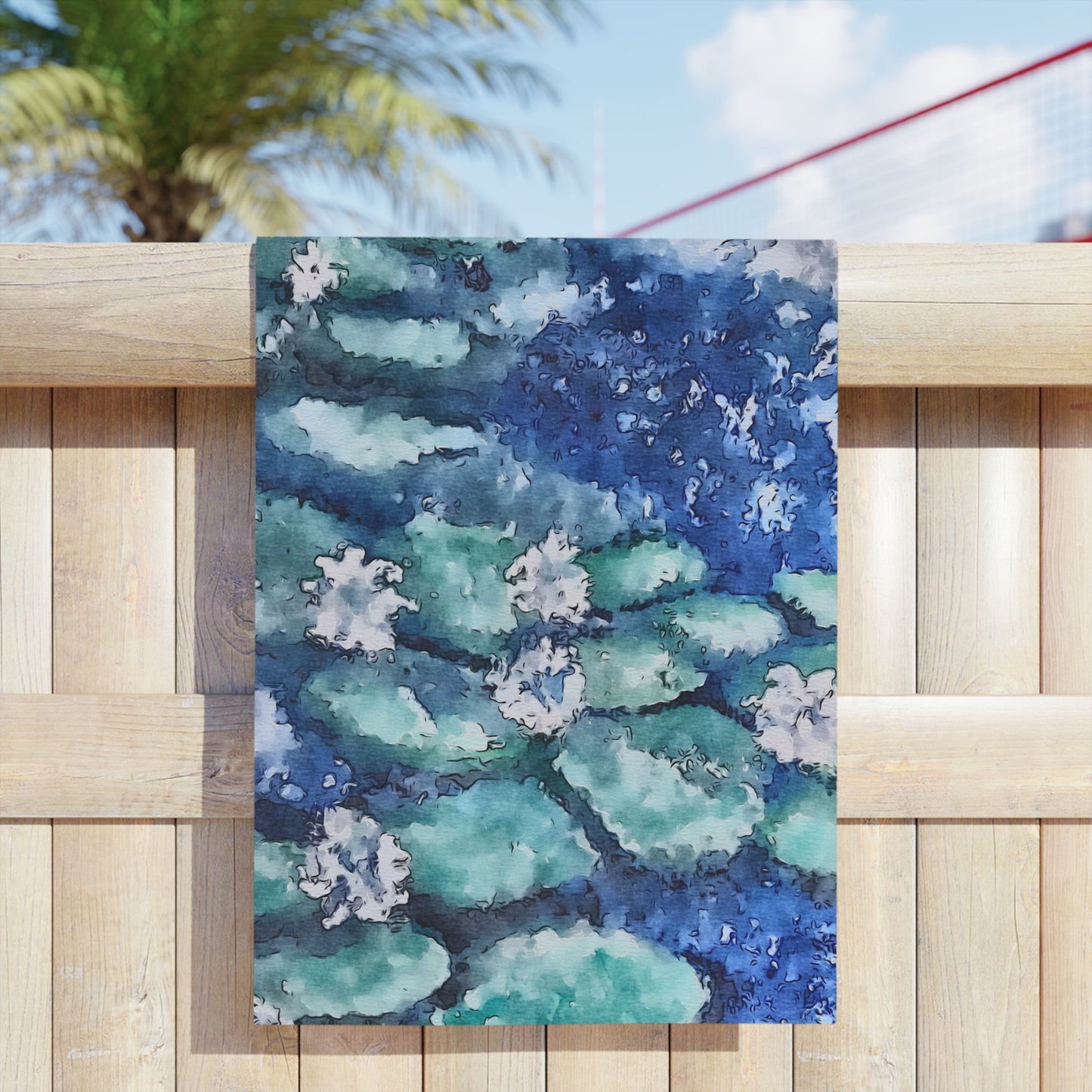 Beach Towels, Water Lilies, FrediFreds Home Collection