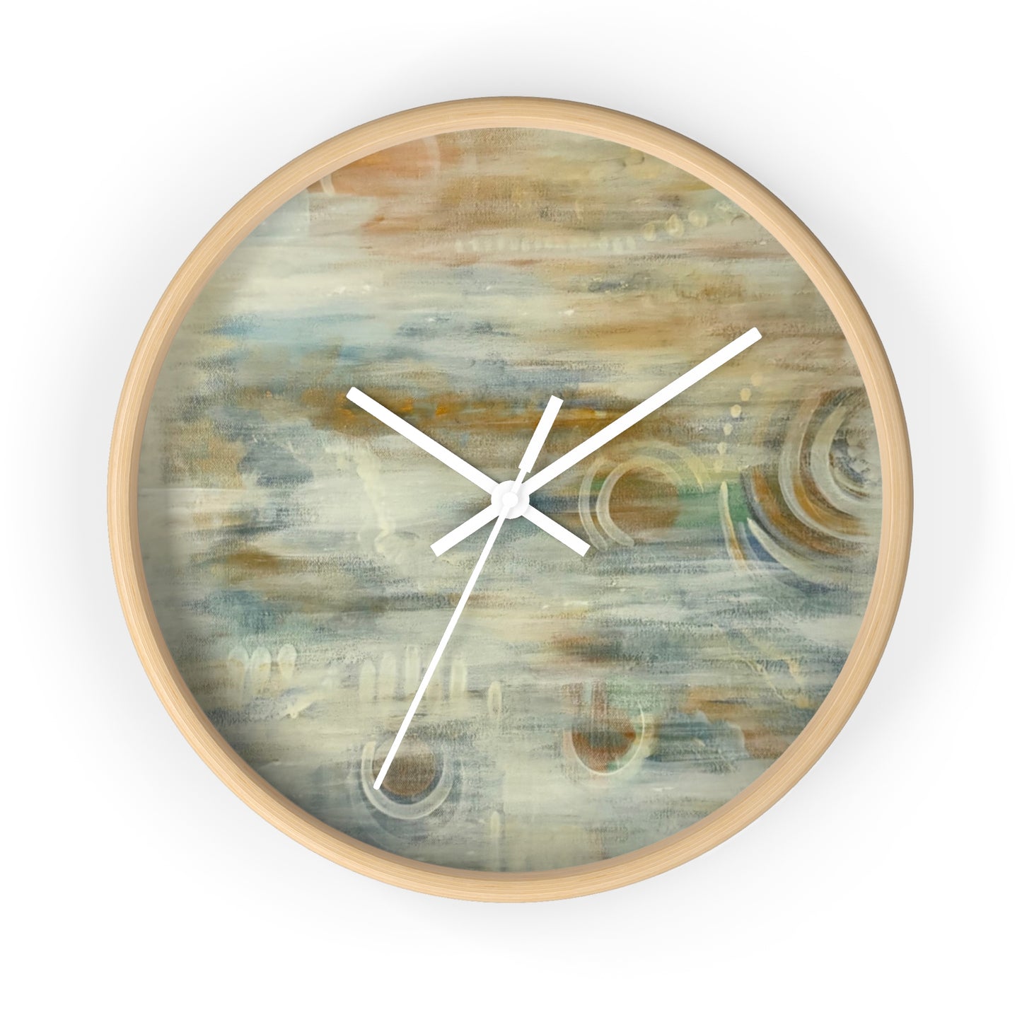 Wall Clock, Abstract Neutrals, FrediFreds Home Collection