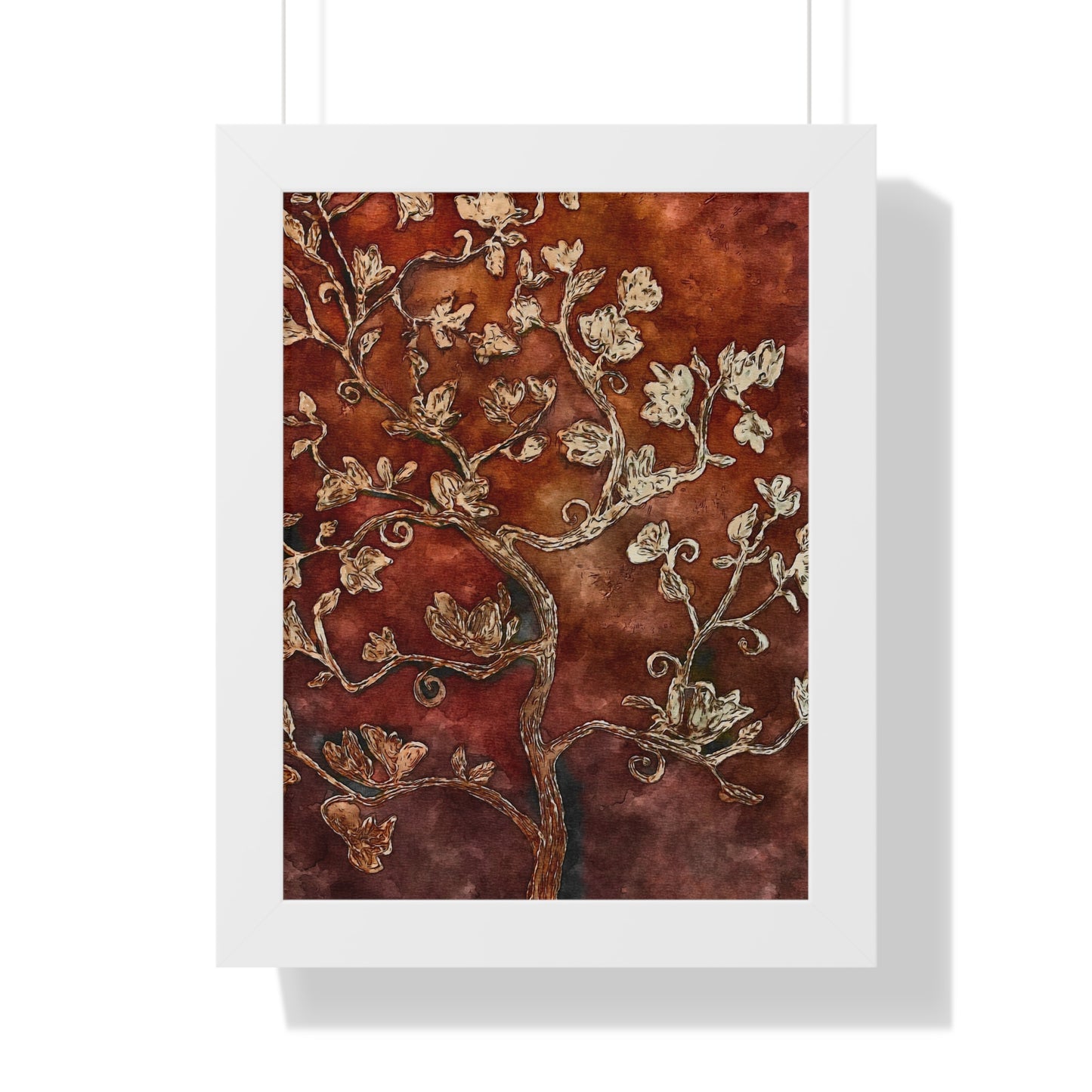 Framed Vertical Poster, Tree of Life, FrediFreds Home Collection