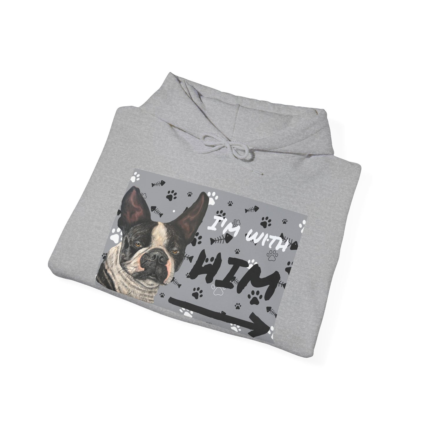 Unisex Heavy Blend™ Friendship Hooded Sweatshirt, I'm Vibing with Them, Max Loves Pookie Collection