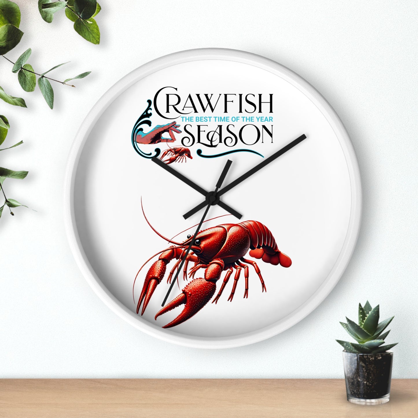 Wall Clock, Crawfish Season, Life on the Bayou Collection