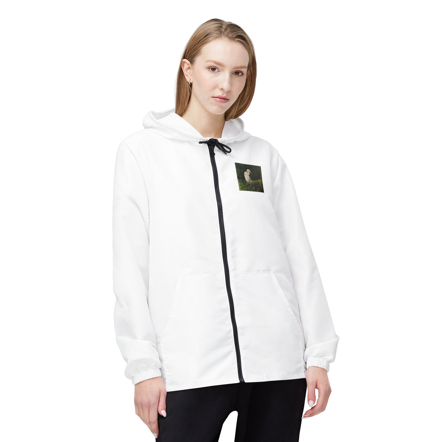 Windbreaker Jacket (AOP), Egret, Poster, Life on the Bayou Collection