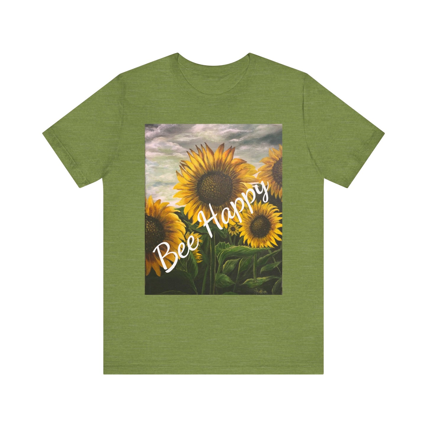 Unisex Jersey Short Sleeve Tee, Sunflowers, FrediFreds Home Collection