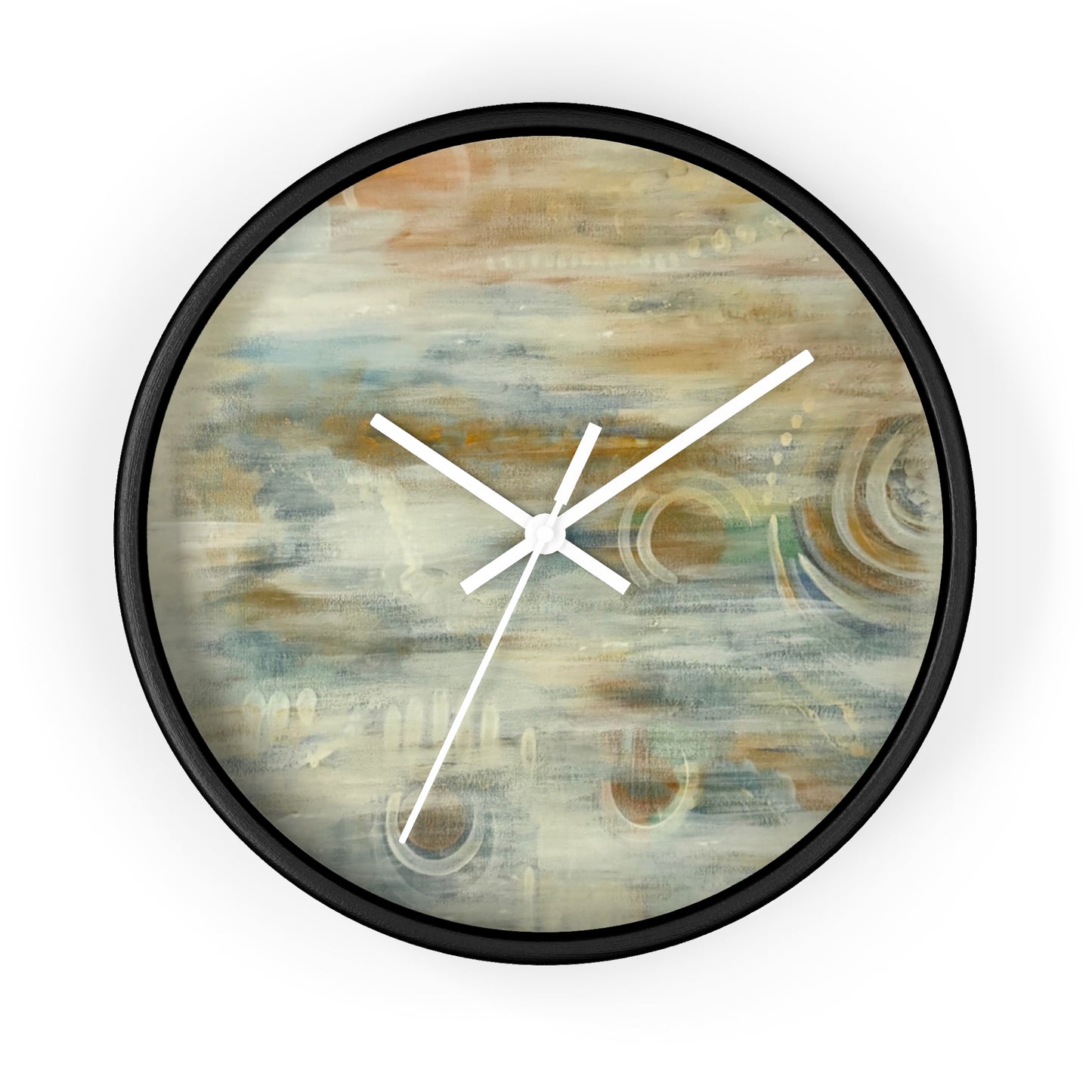 Wall Clock, Abstract Neutrals, FrediFreds Home Collection