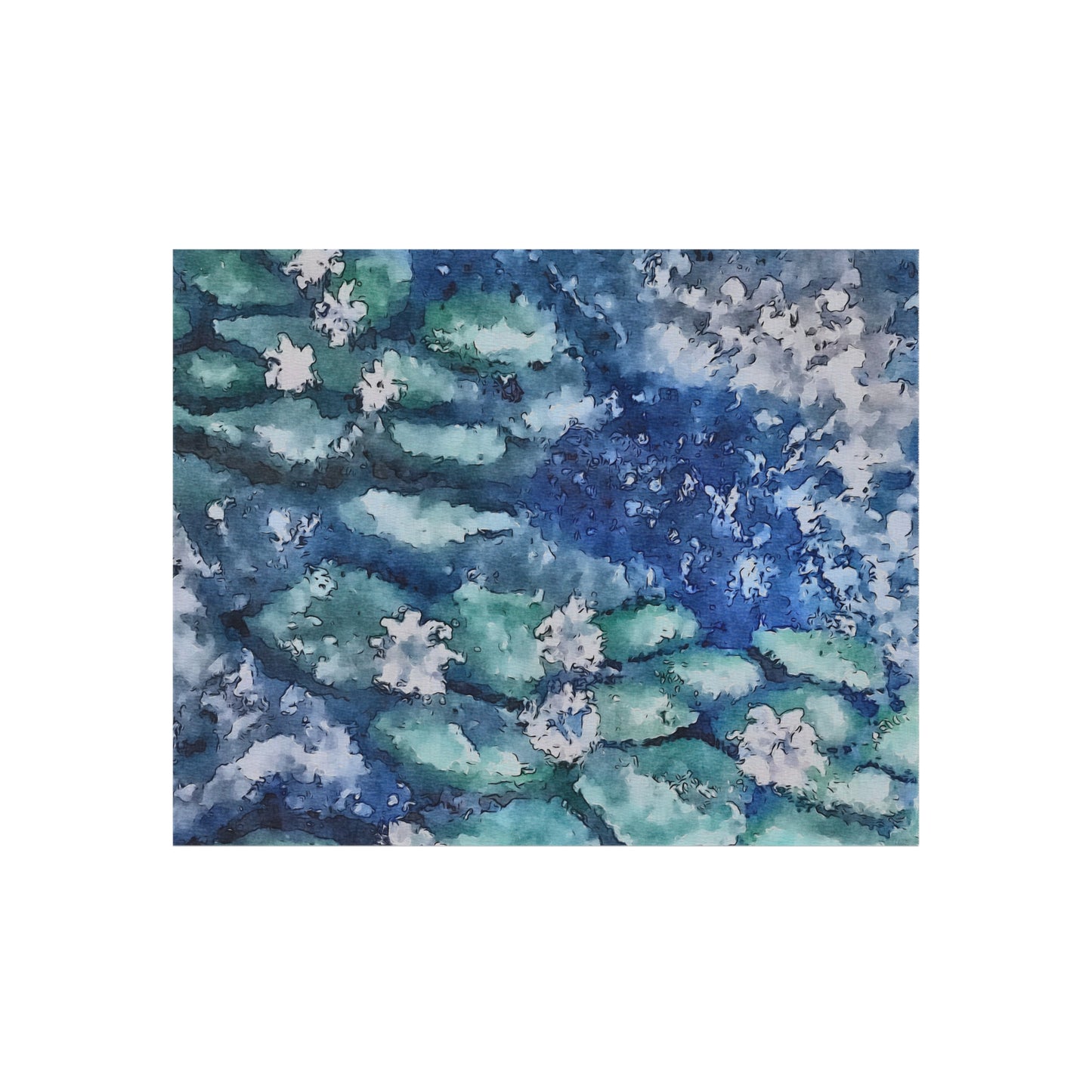 Outdoor Rug, Water Lilies, FrediFreds Home Collection