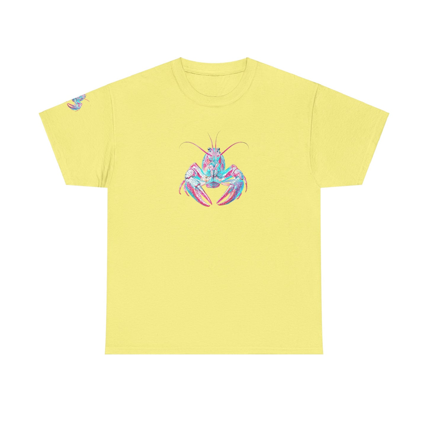 Unisex Heavy Cotton Tee, Abstract Girly Girl's Crawfish Season, Life on the Bayou Collection