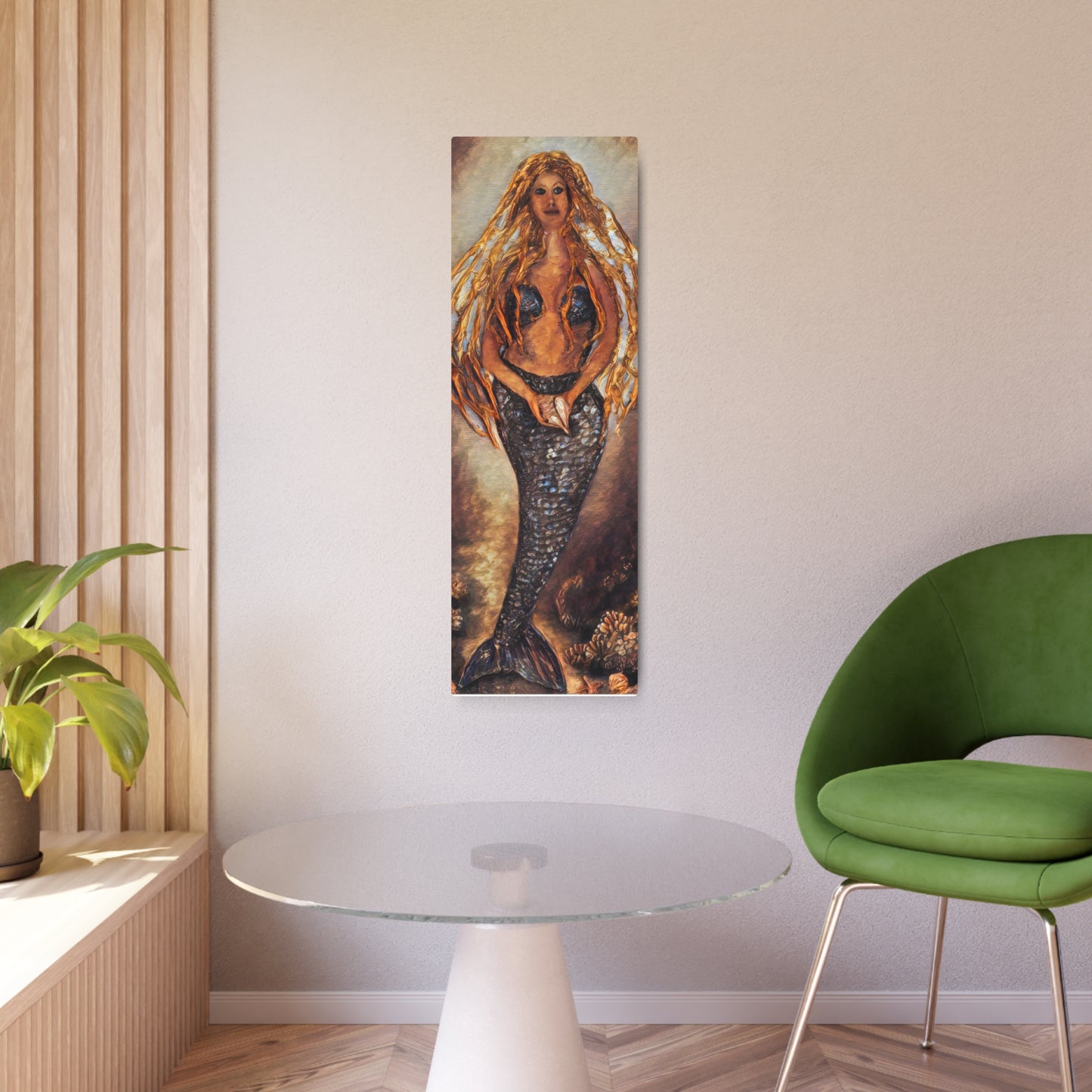 Metal Art Sign, Iva by the Sea, Mermaid Evening, Beachwalker Club Collection