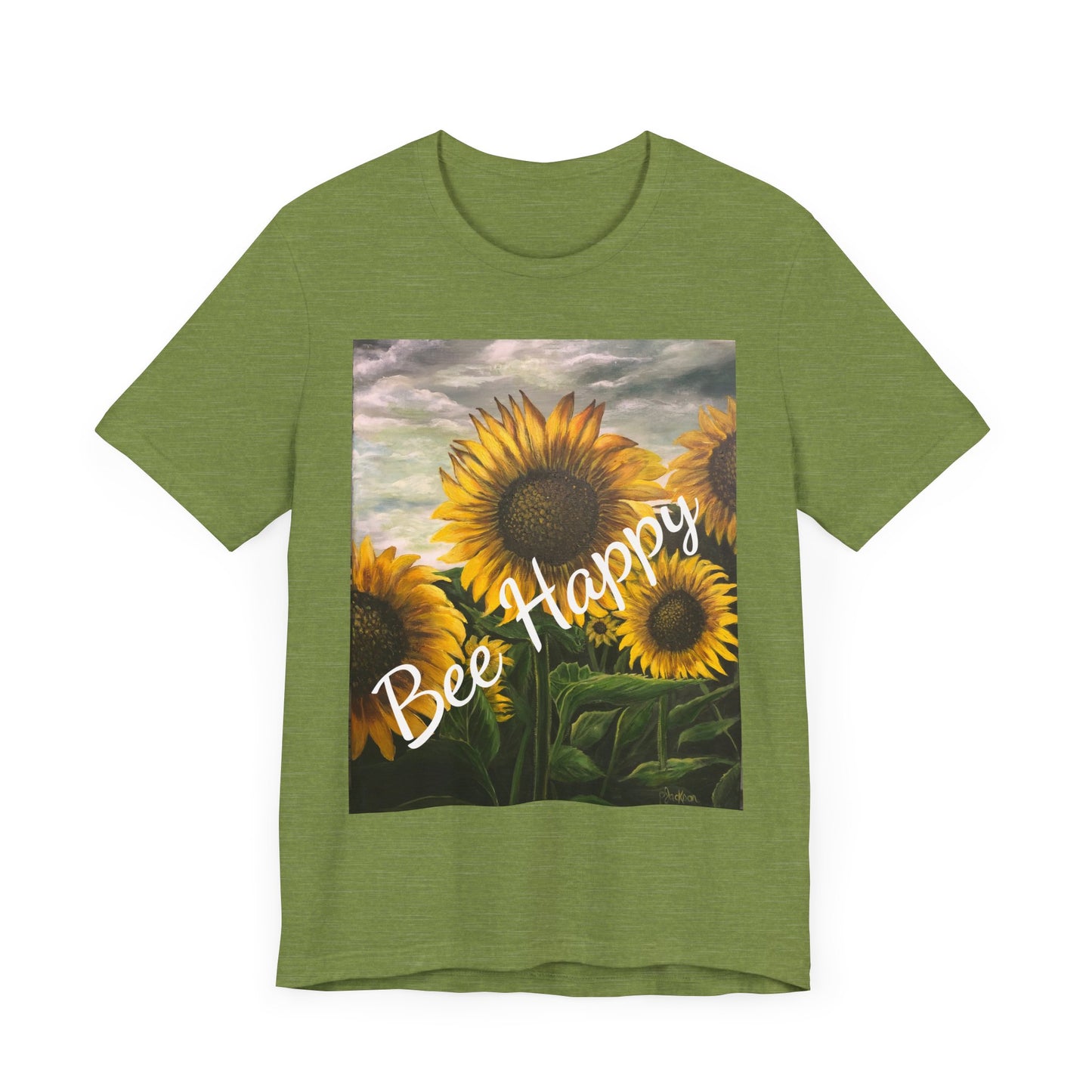 Unisex Jersey Short Sleeve Tee, Sunflowers, FrediFreds Home Collection