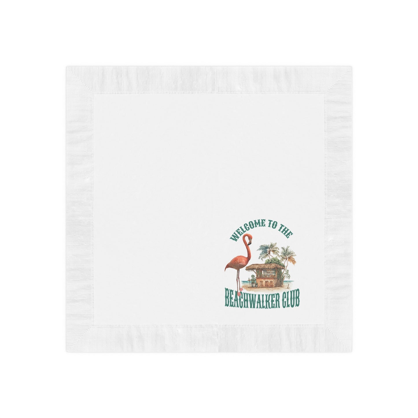 White Coined Napkins, Beachwalker Club Collection